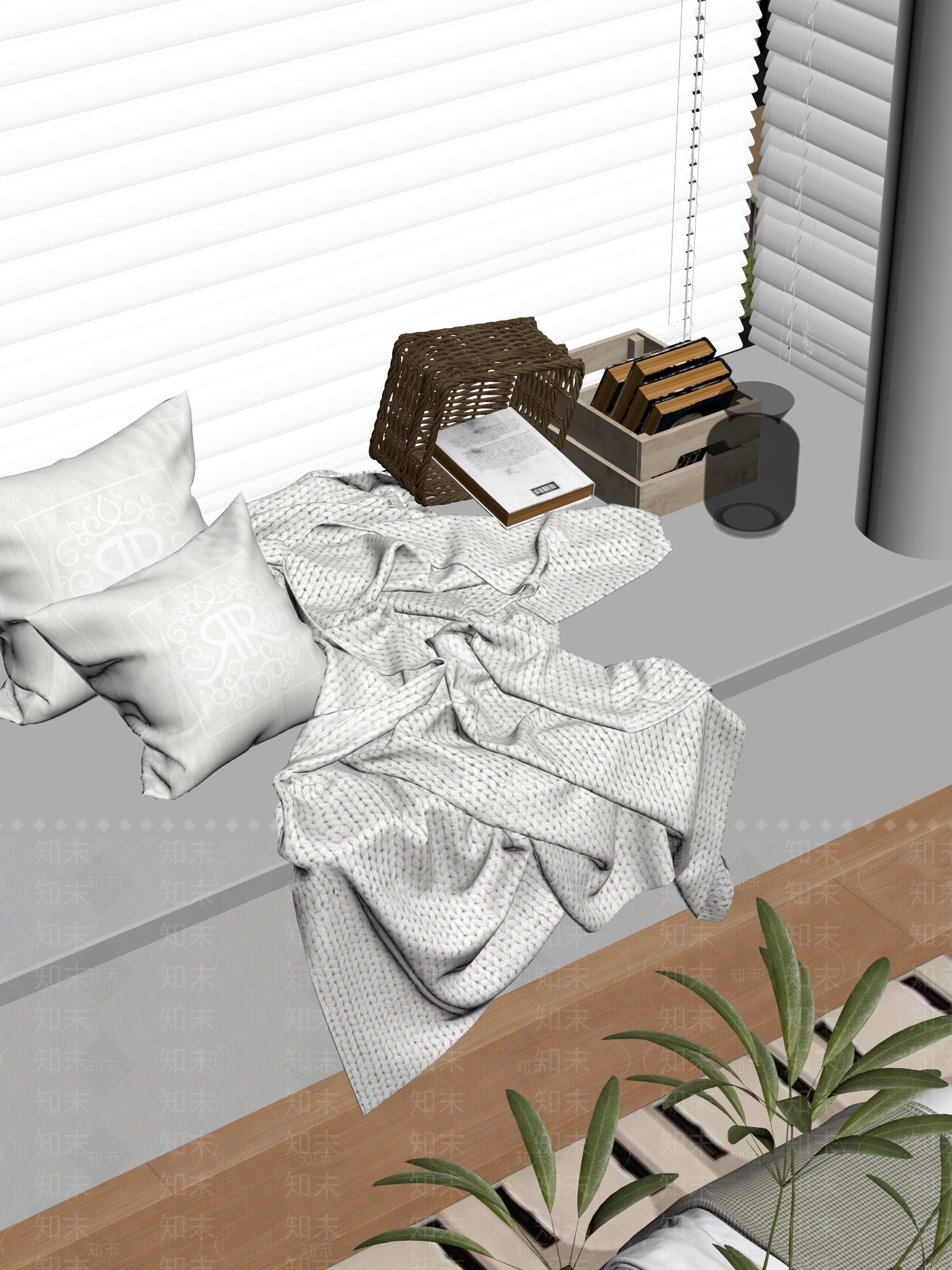 原木风布料SU模型下载【ID:1235524652】
