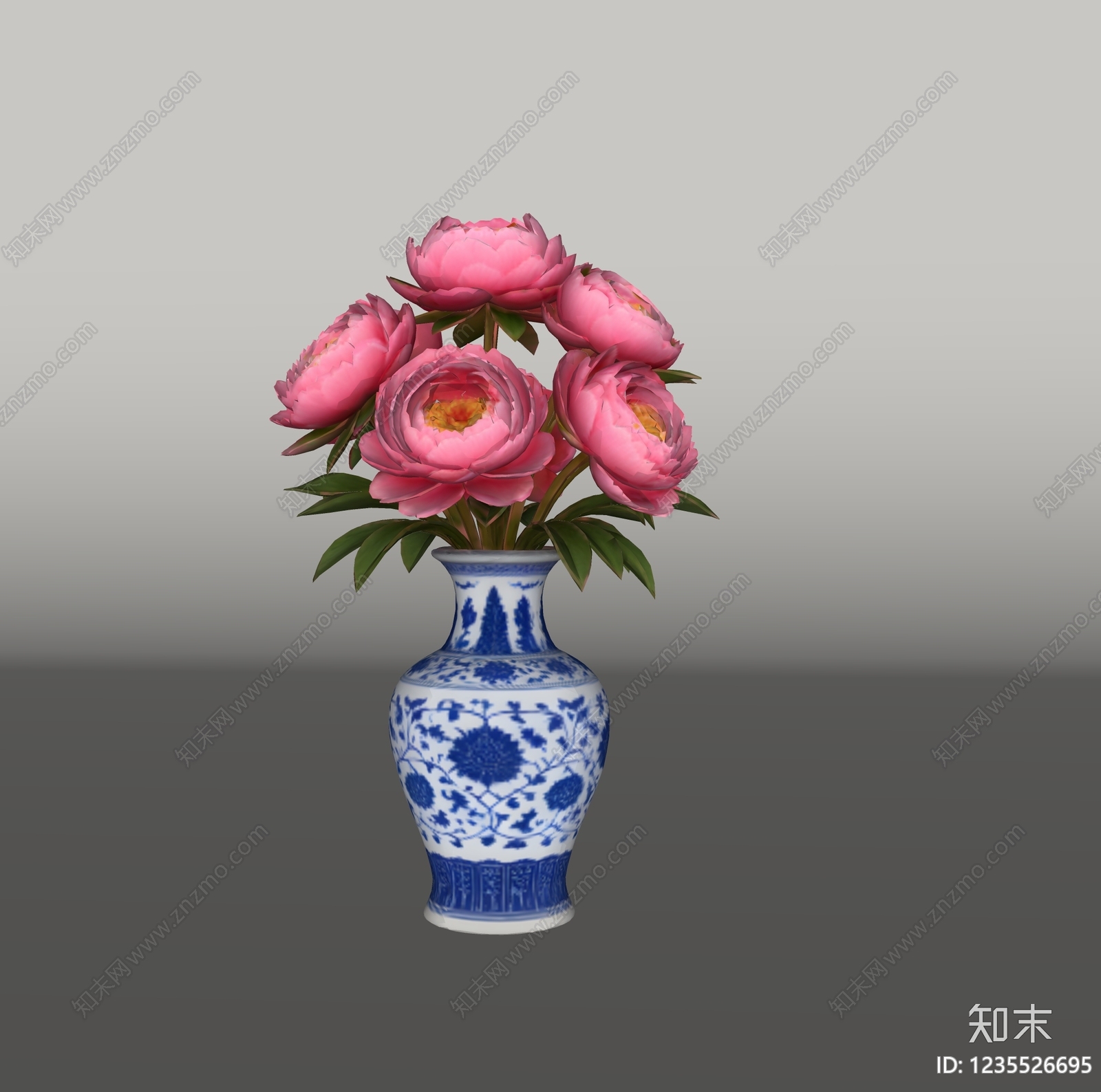 中式花艺SU模型下载【ID:1235526695】