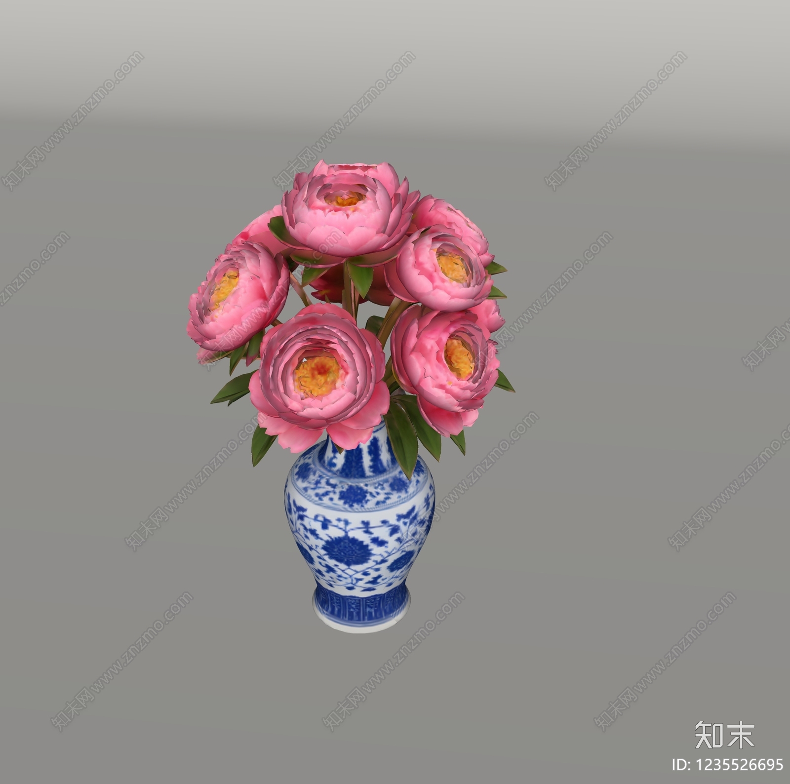 中式花艺SU模型下载【ID:1235526695】