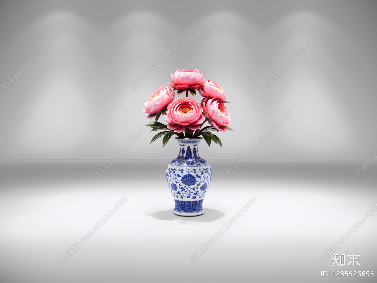 中式花艺SU模型下载【ID:1235526695】