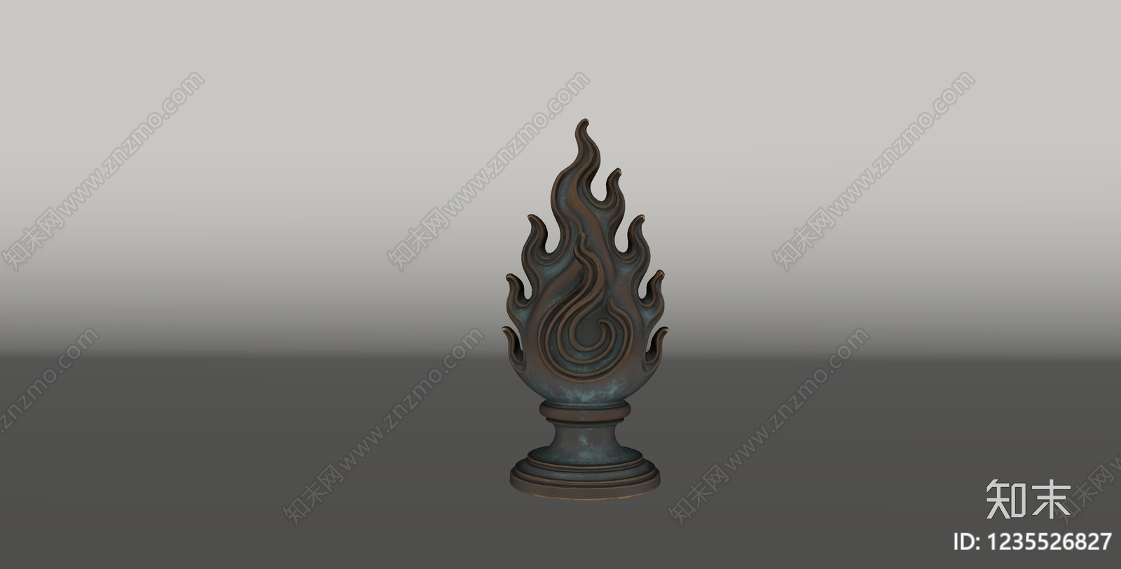 中式雕塑摆件SU模型下载【ID:1235526827】