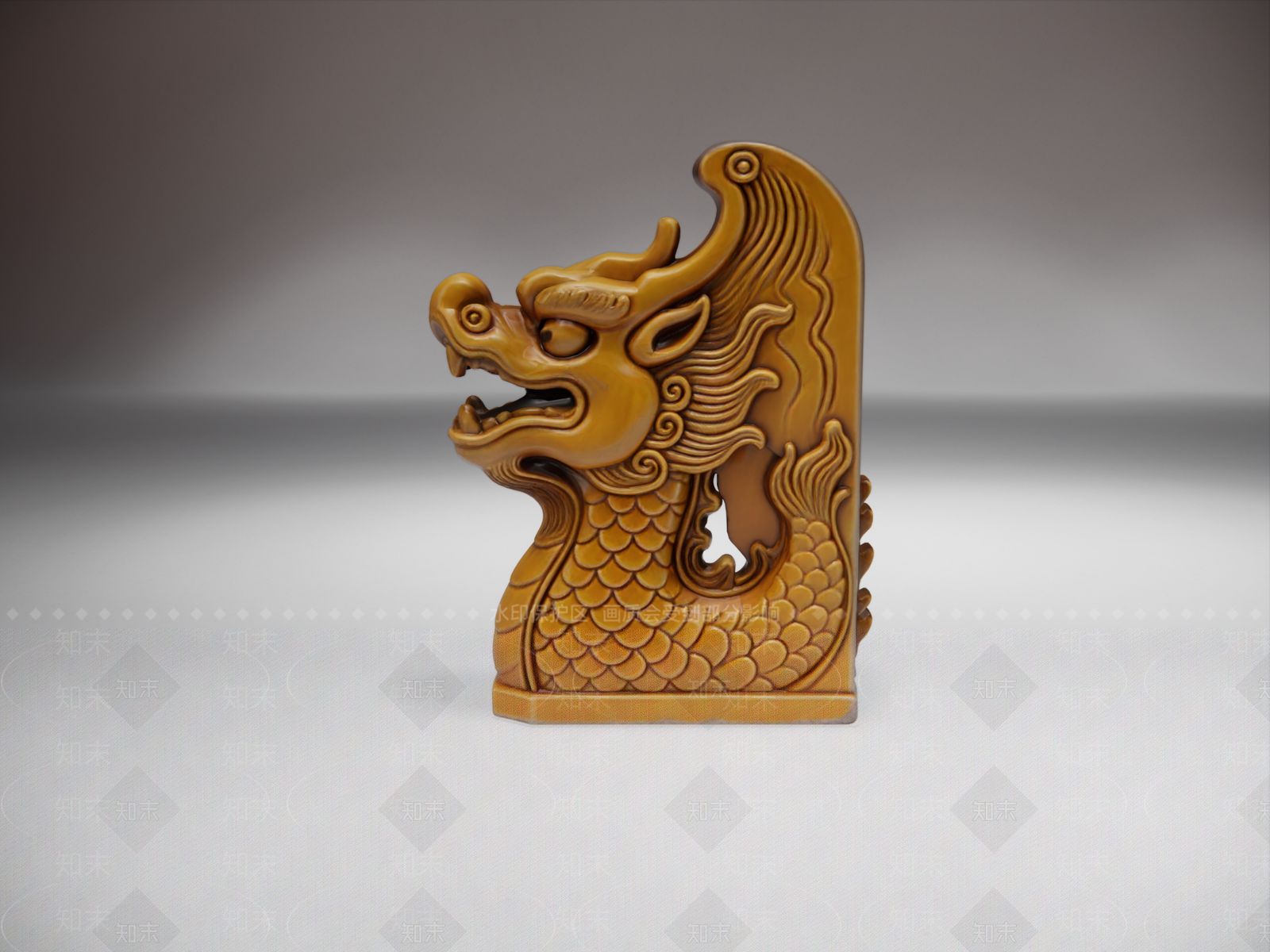 中式雕塑摆件SU模型下载【ID:1235527524】