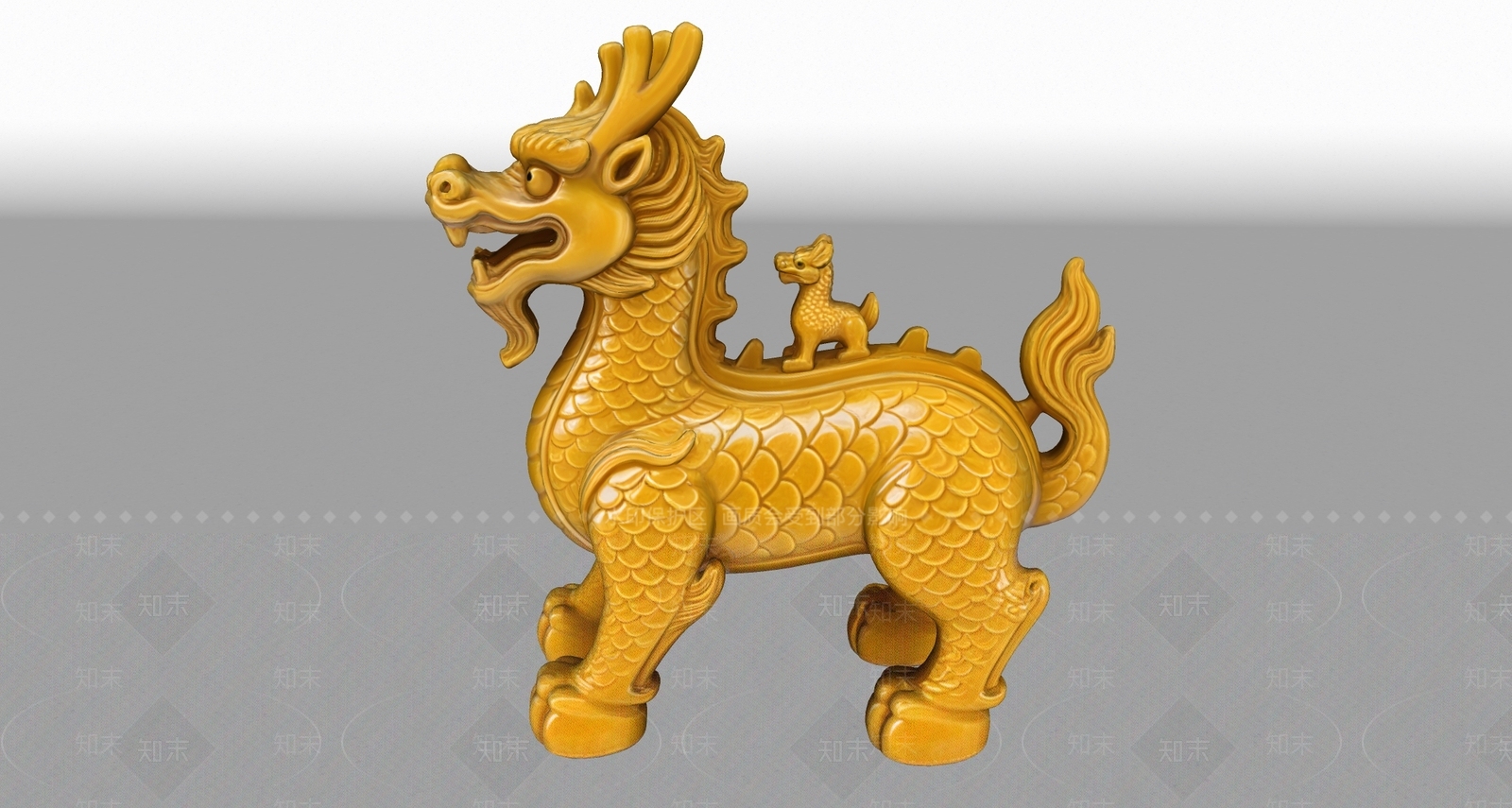 中式雕塑摆件SU模型下载【ID:1235527675】
