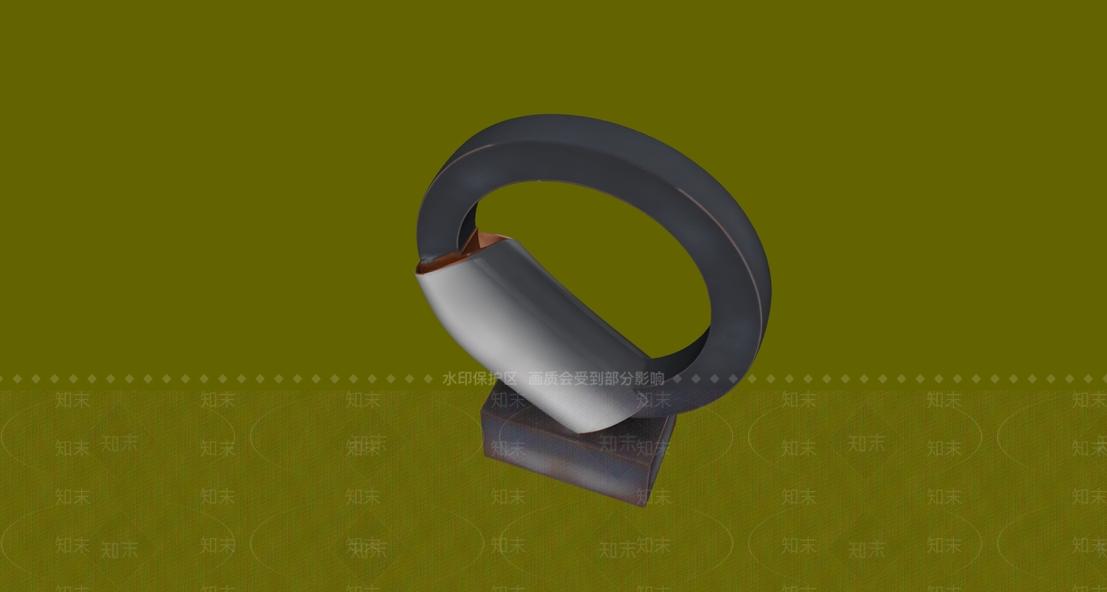 现代雕塑摆件SU模型下载【ID:1235528953】