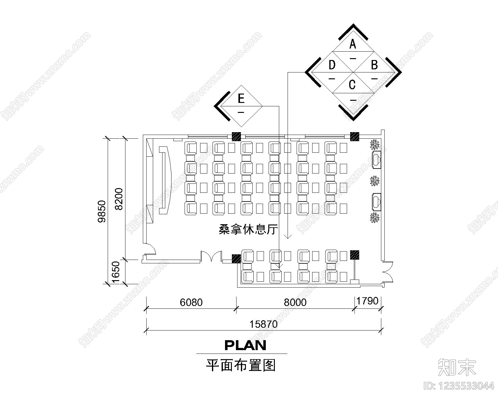 工装平面图cad施工图下载【ID:1235533044】
