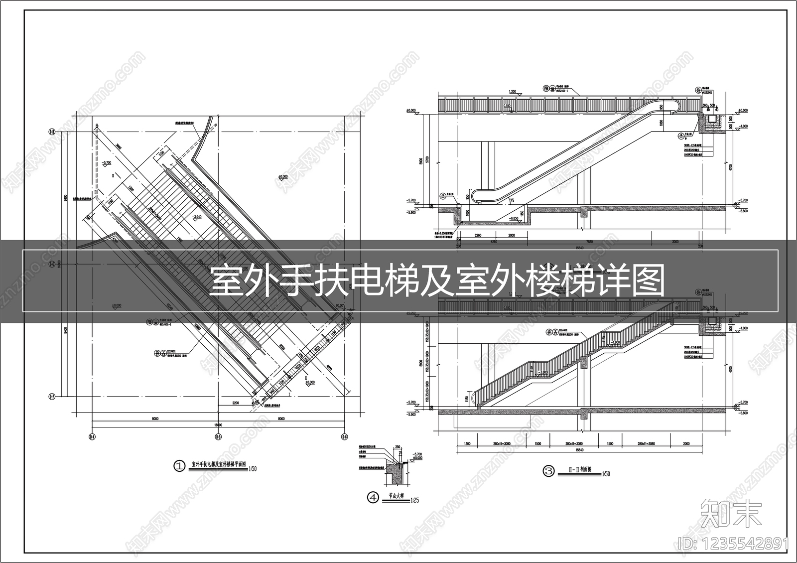 电梯厅CAD图纸