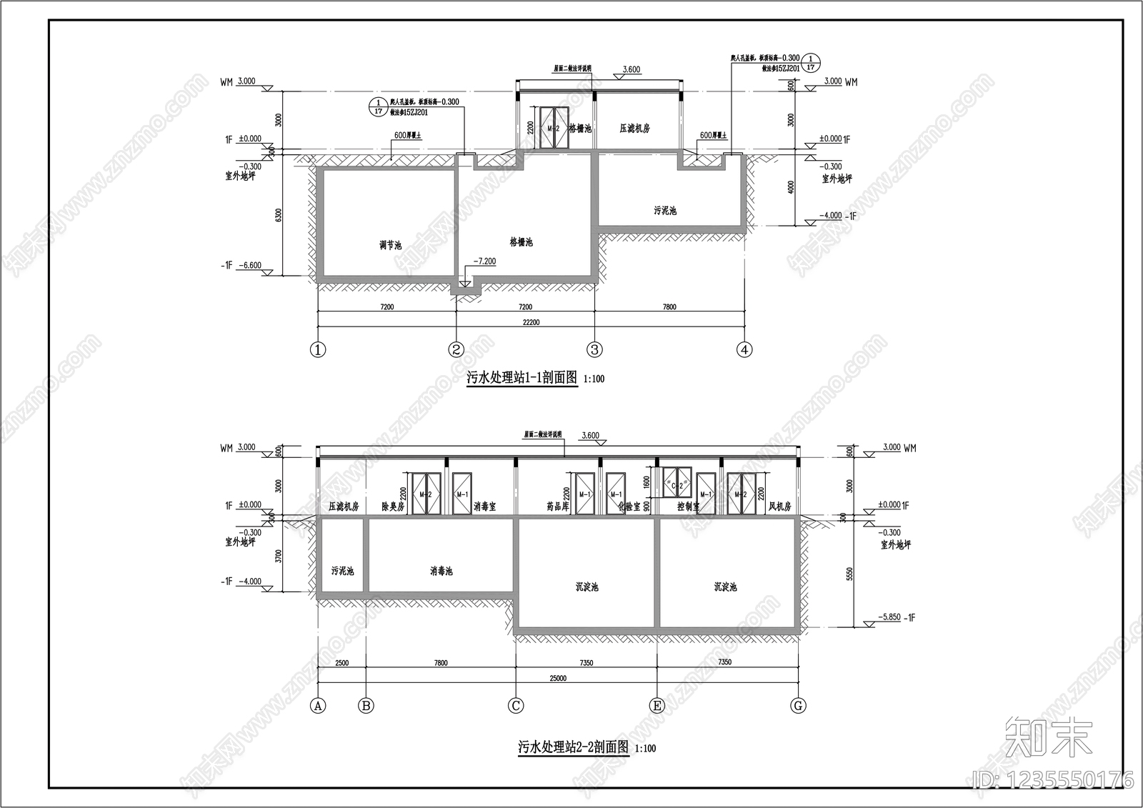 医院建筑cad施工图下载【ID:1235550176】