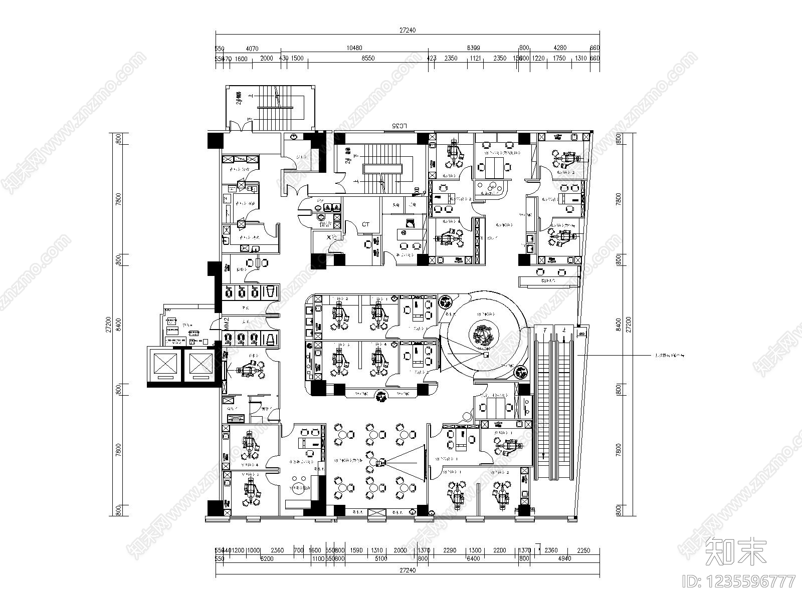 医院cad施工图下载【ID:1235596777】
