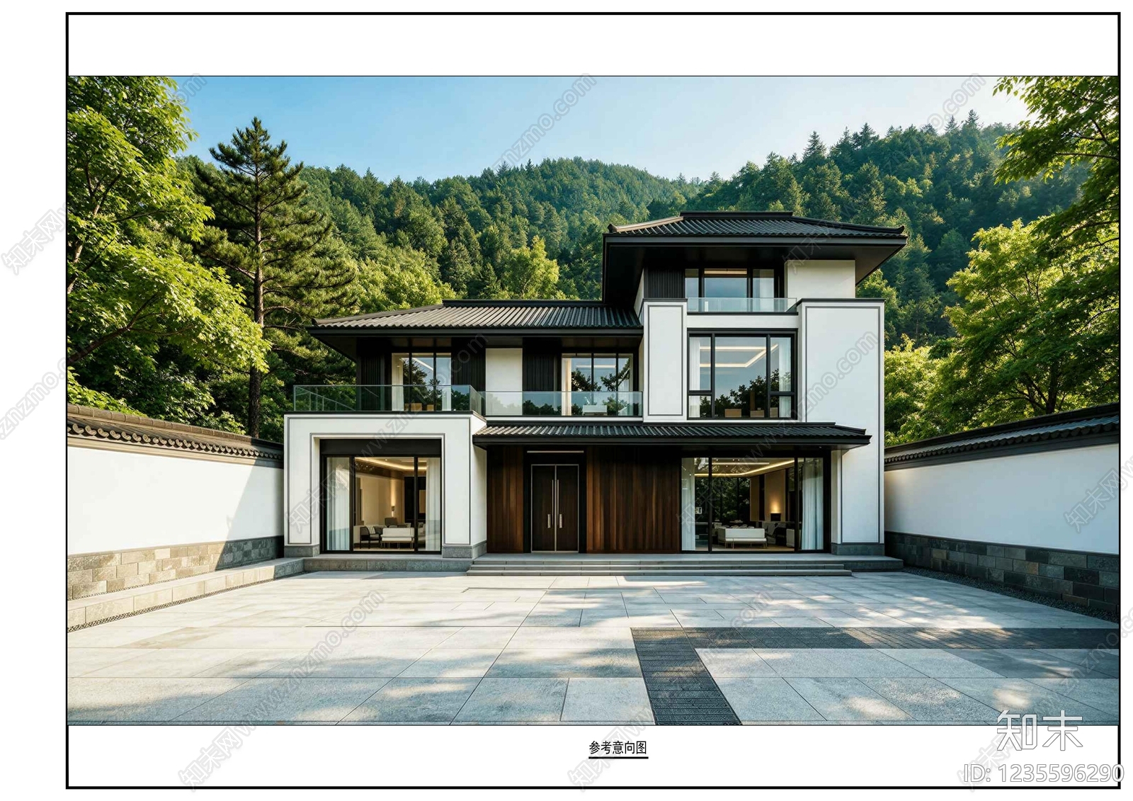 别墅建筑cad施工图下载【ID:1235596290】