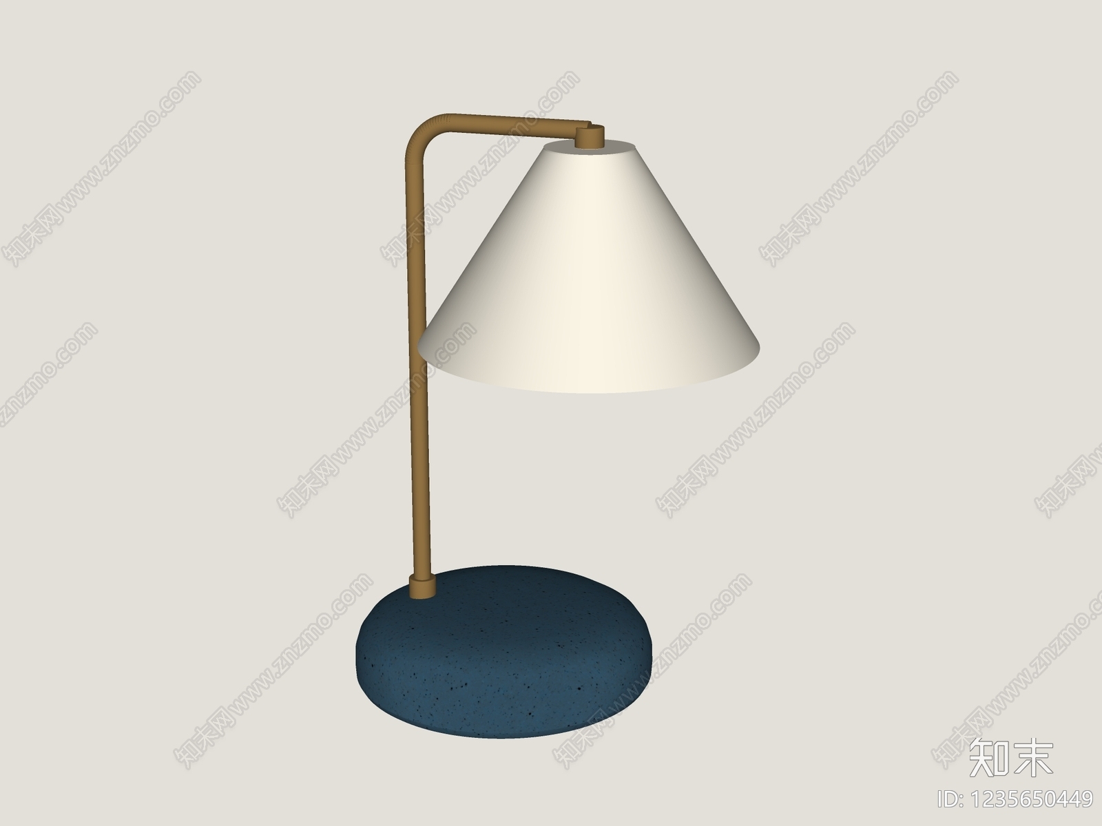 中古风台灯SU模型下载【ID:1235650449】