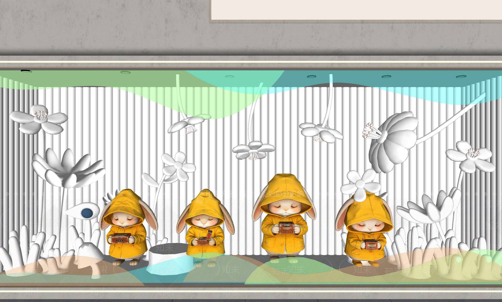 现代简约雕塑摆件SU模型下载【ID:1235695439】