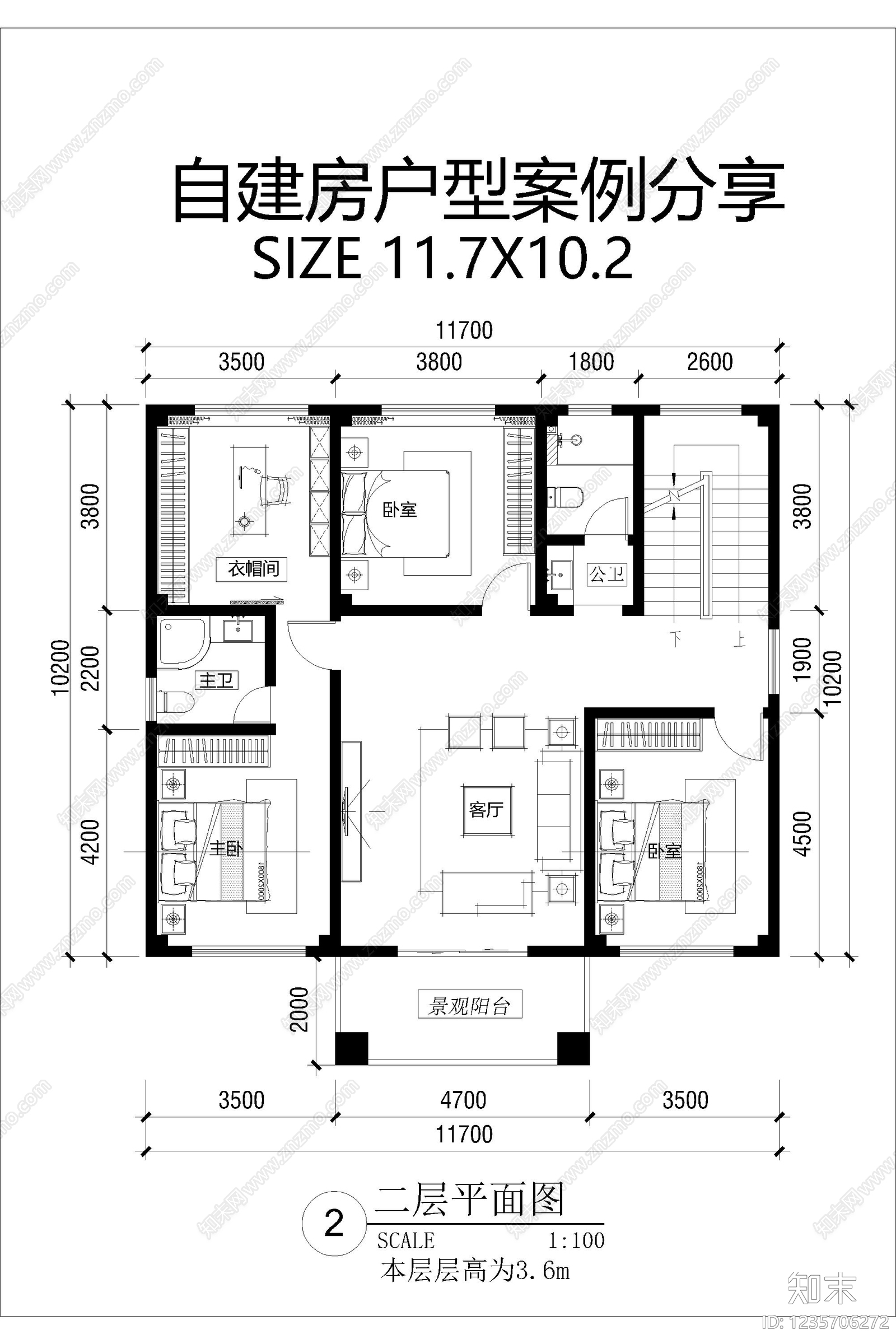 别墅建筑cad施工图下载【ID:1235706272】