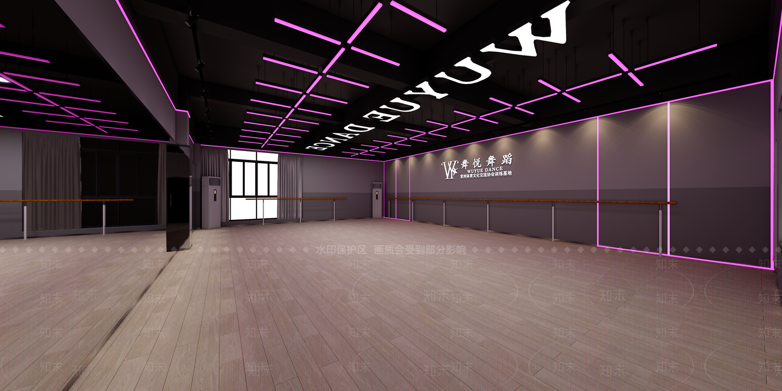 现代瑜伽室SU模型下载【ID:1235769170】