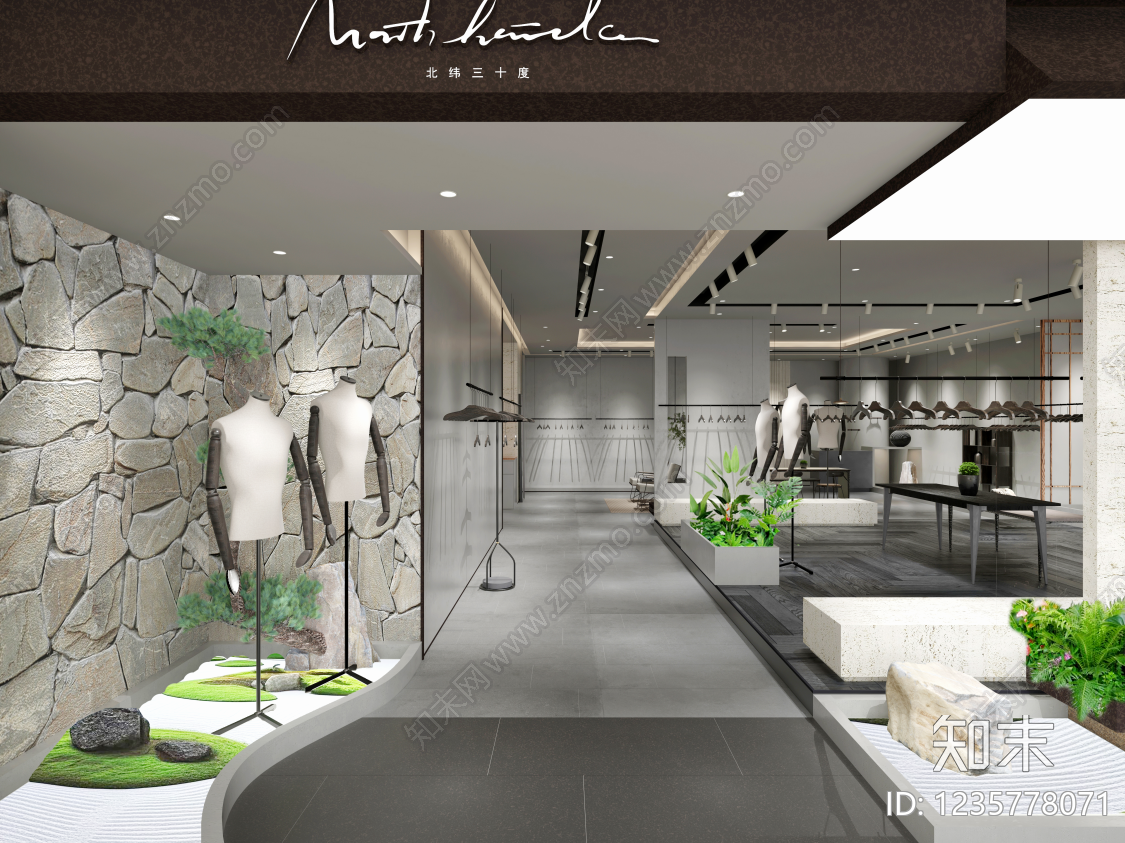 服装店cad施工图下载【ID:1235778071】