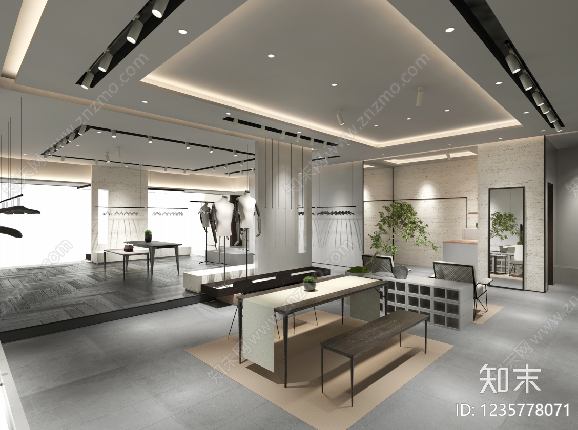 服装店cad施工图下载【ID:1235778071】