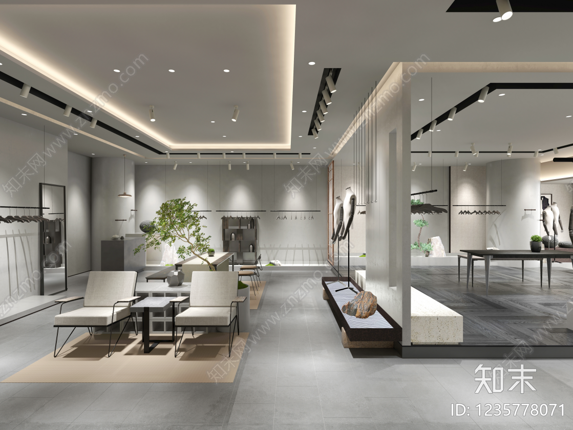 服装店cad施工图下载【ID:1235778071】