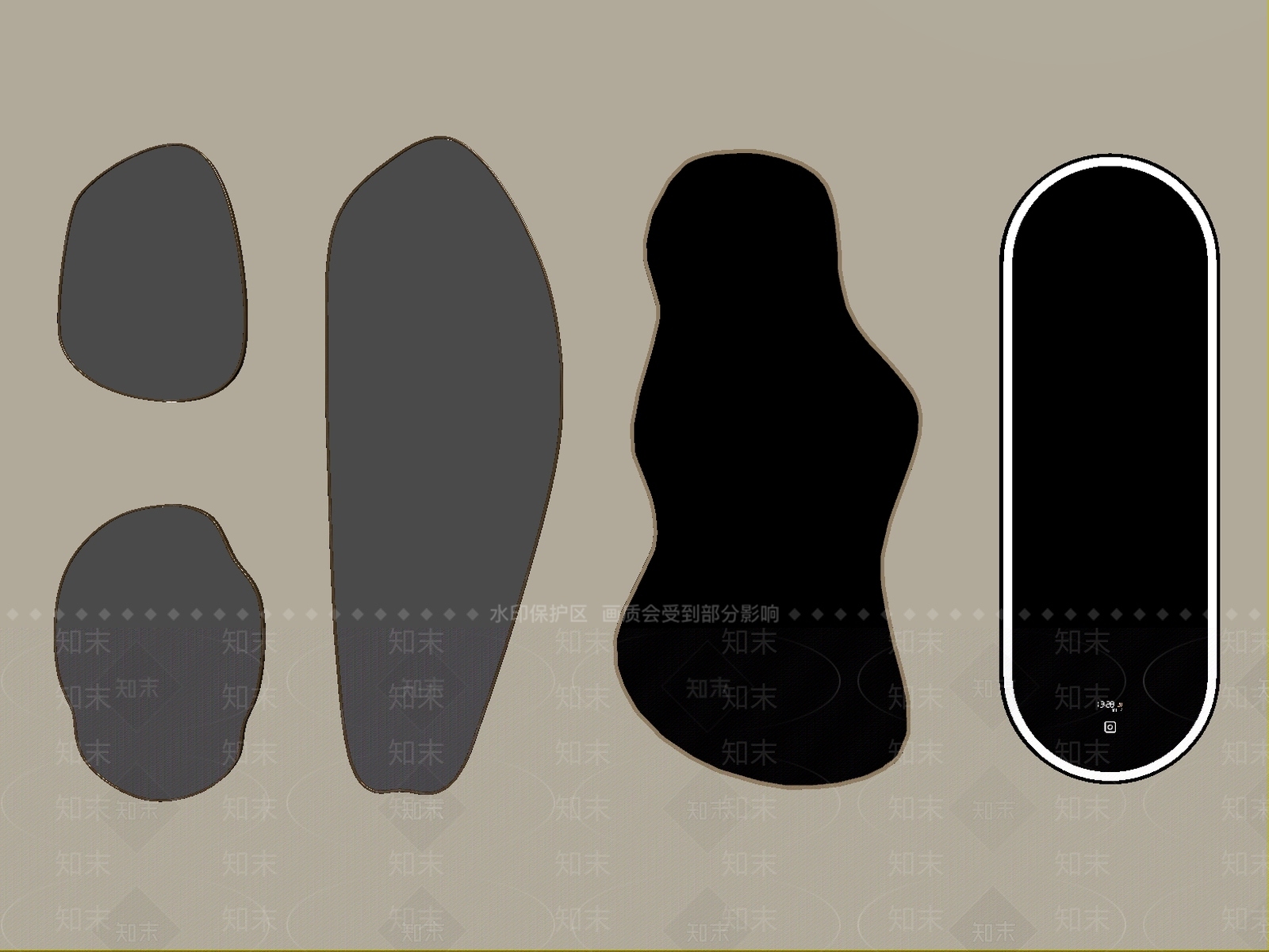 现代简约镜子SU模型下载【ID:1235785429】