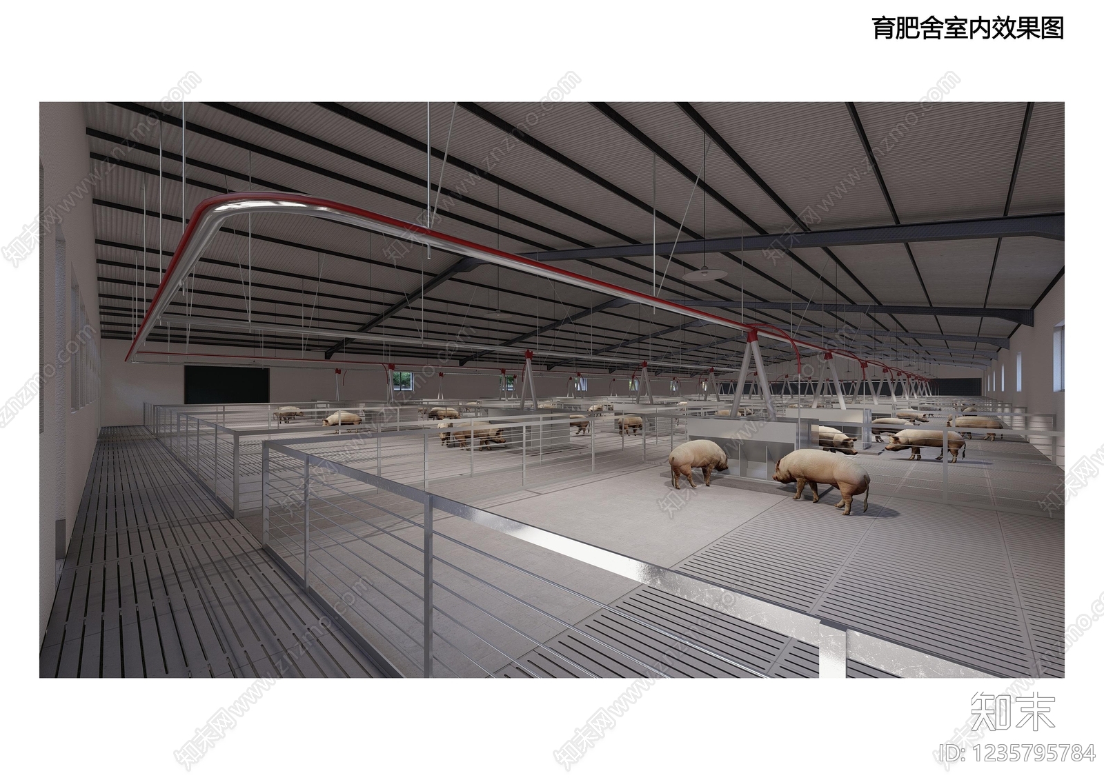 17套养猪场厂房猪舍猪圈生猪养殖场种猪场建筑CAD施工图cad施工图下载【ID:1235795784】