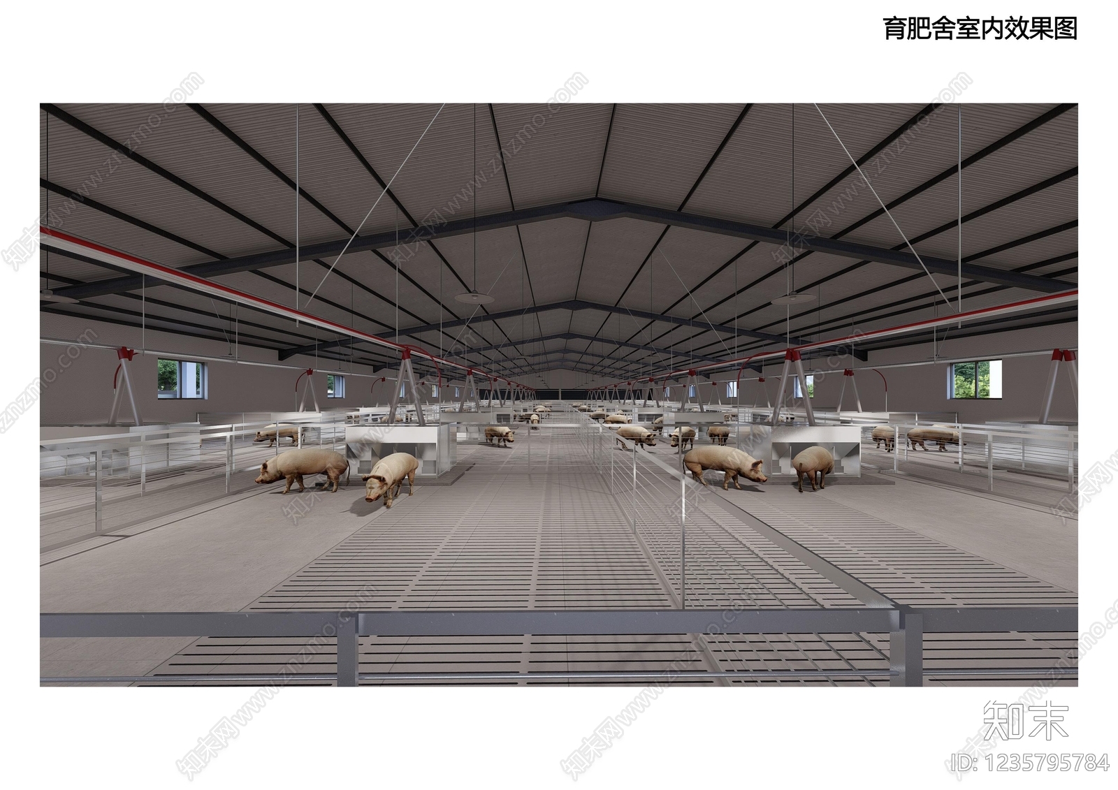 17套养猪场厂房猪舍猪圈生猪养殖场种猪场建筑CAD施工图cad施工图下载【ID:1235795784】
