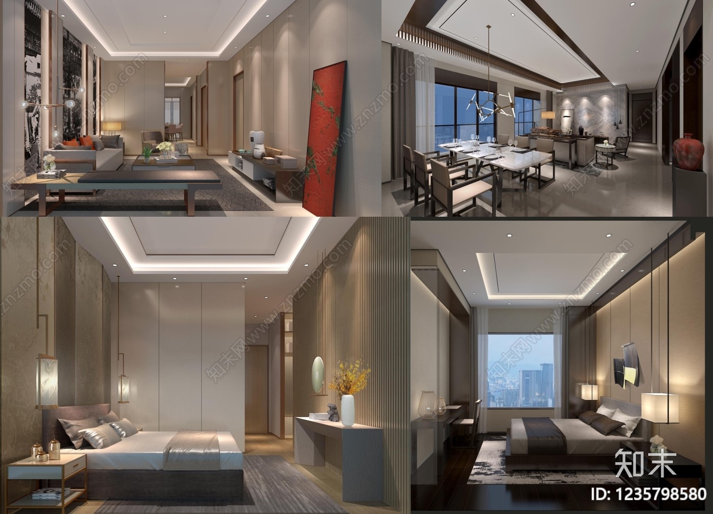 小户型平层cad施工图下载【ID:1235798580】