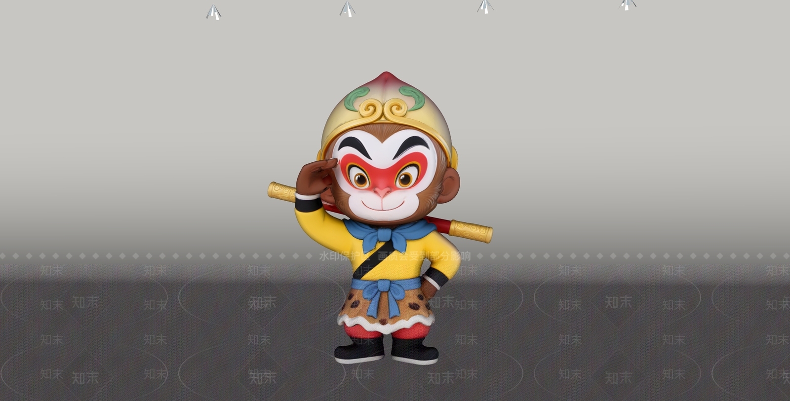 中式雕塑摆件SU模型下载【ID:1235818322】