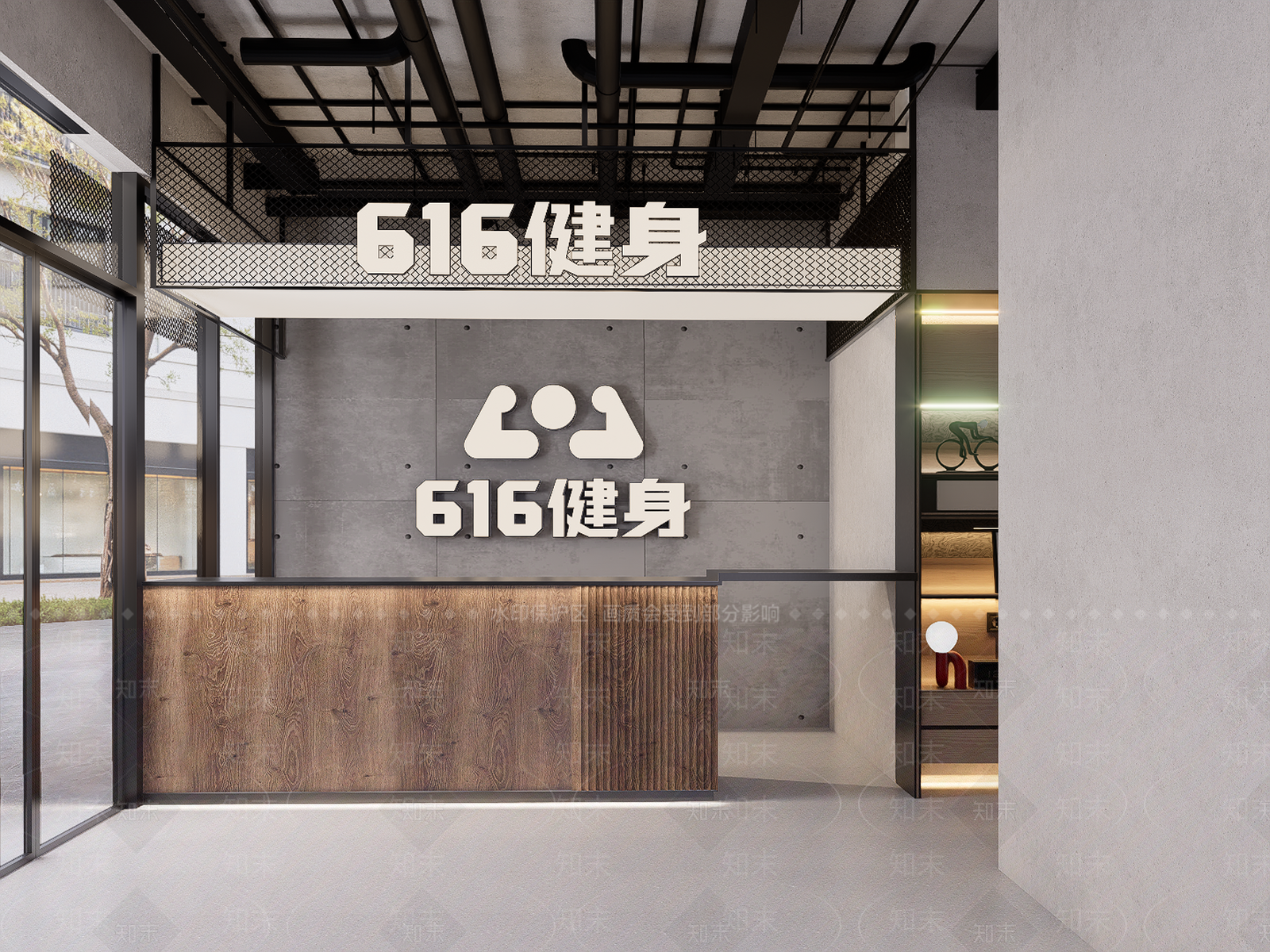 工业风健身房SU模型下载【ID:1235820128】