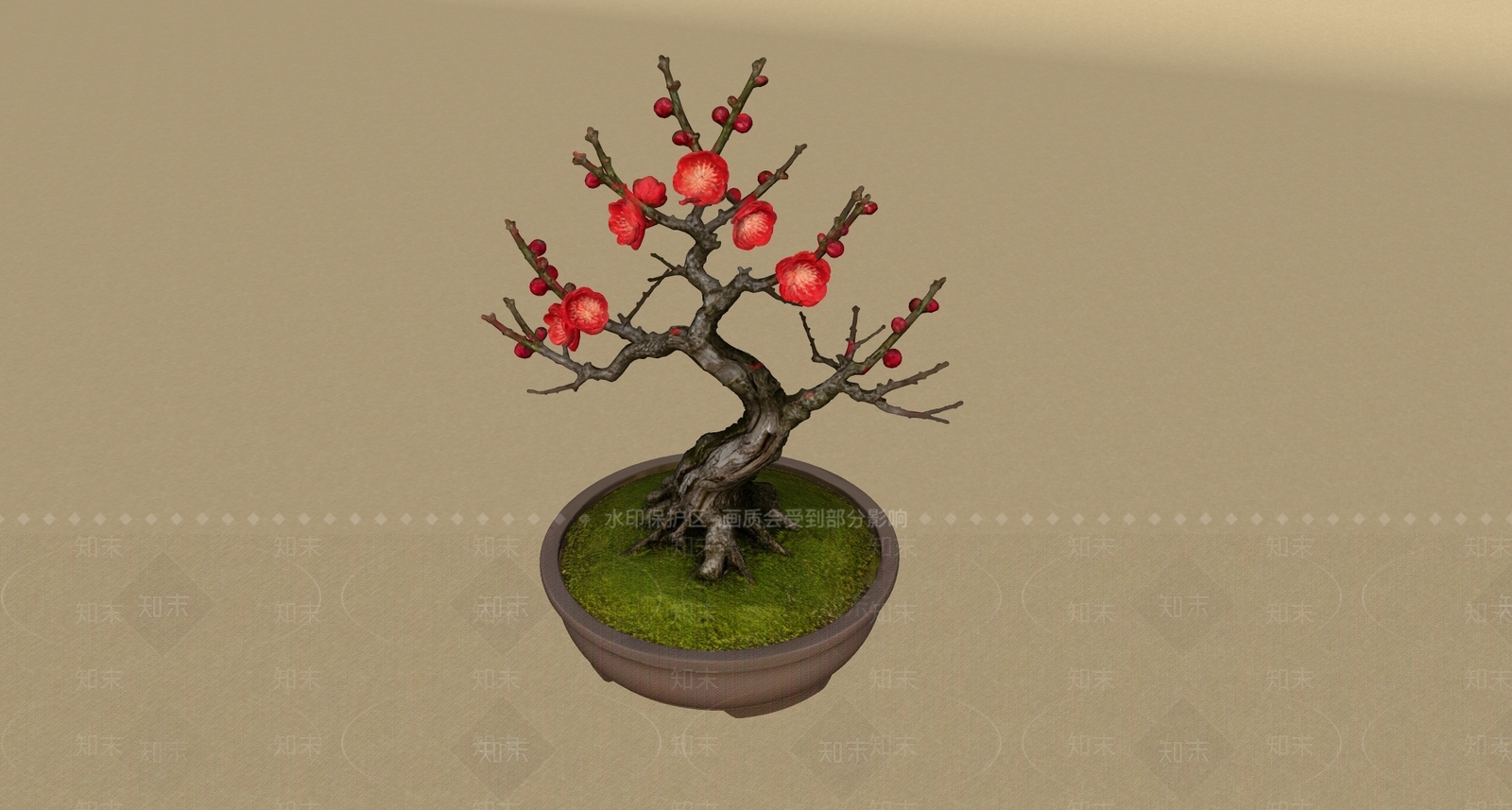 中式盆栽SU模型下载【ID:1235818268】