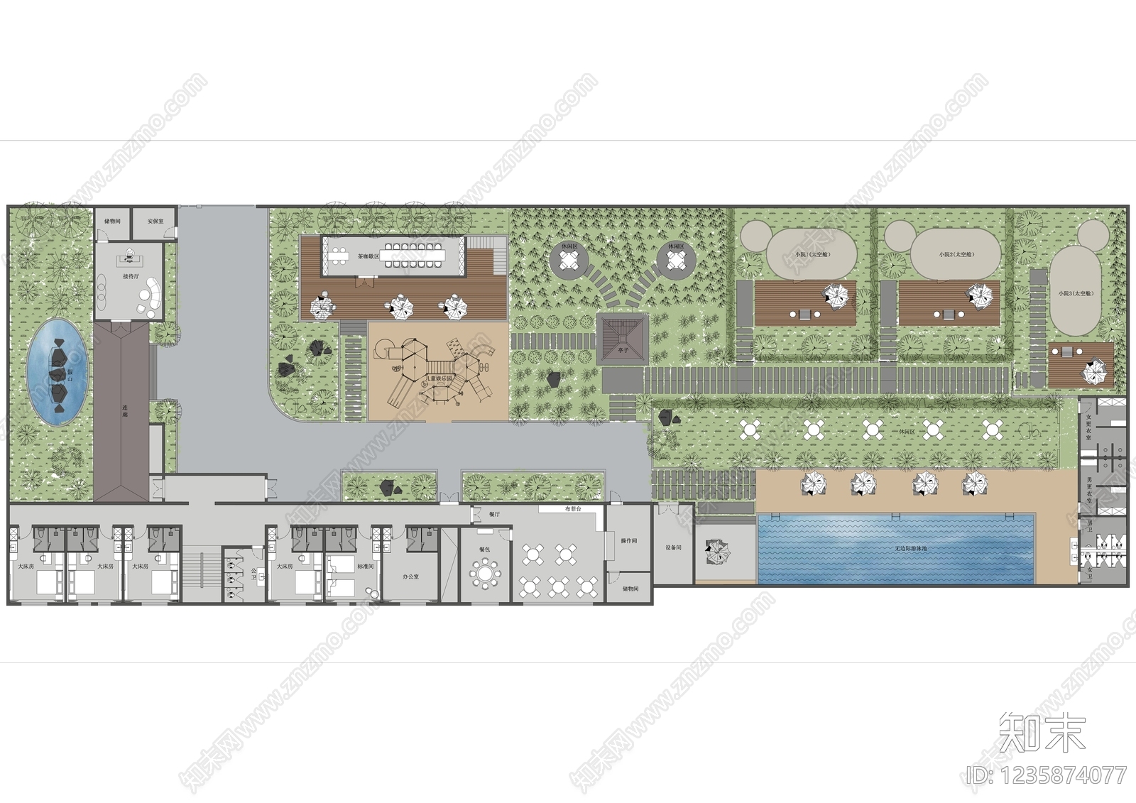 民宿cad施工图下载【ID:1235874077】