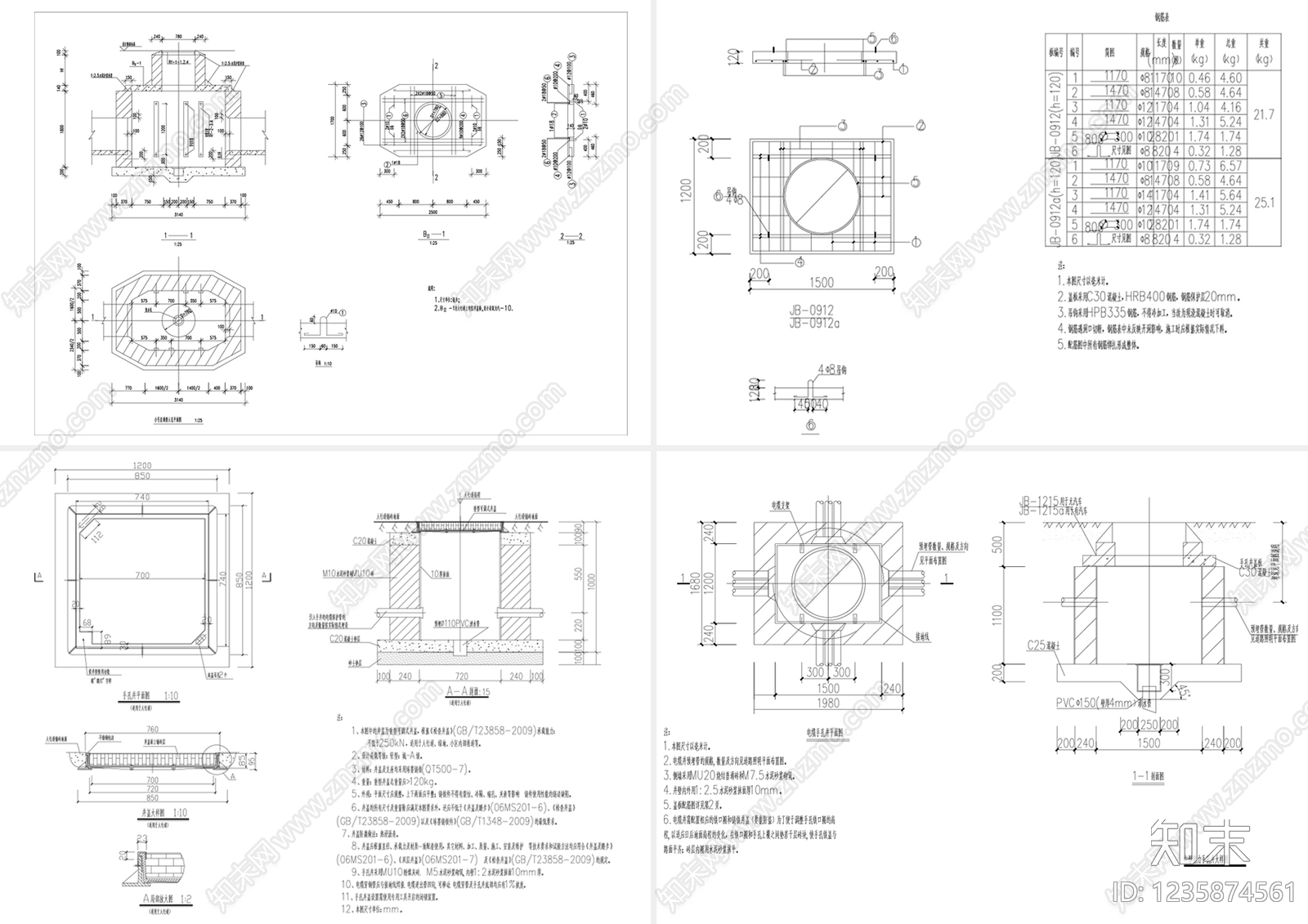 电气节点cad施工图下载【ID:1235874561】