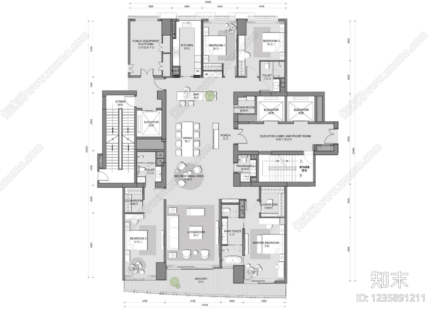 大平层cad施工图下载【ID:1235891211】