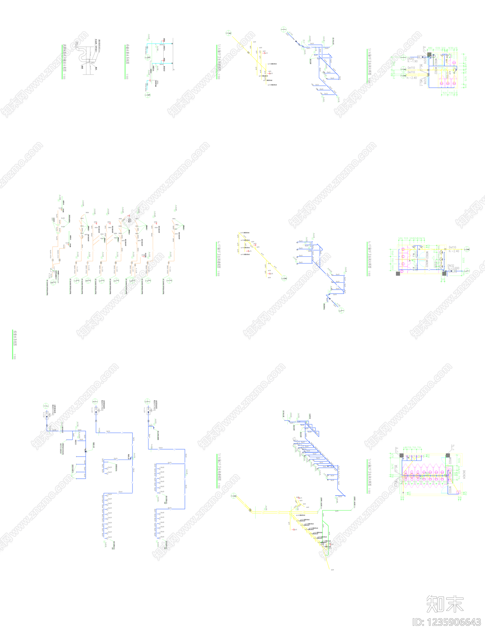 消防给水系统cad施工图下载【ID:1235906643】