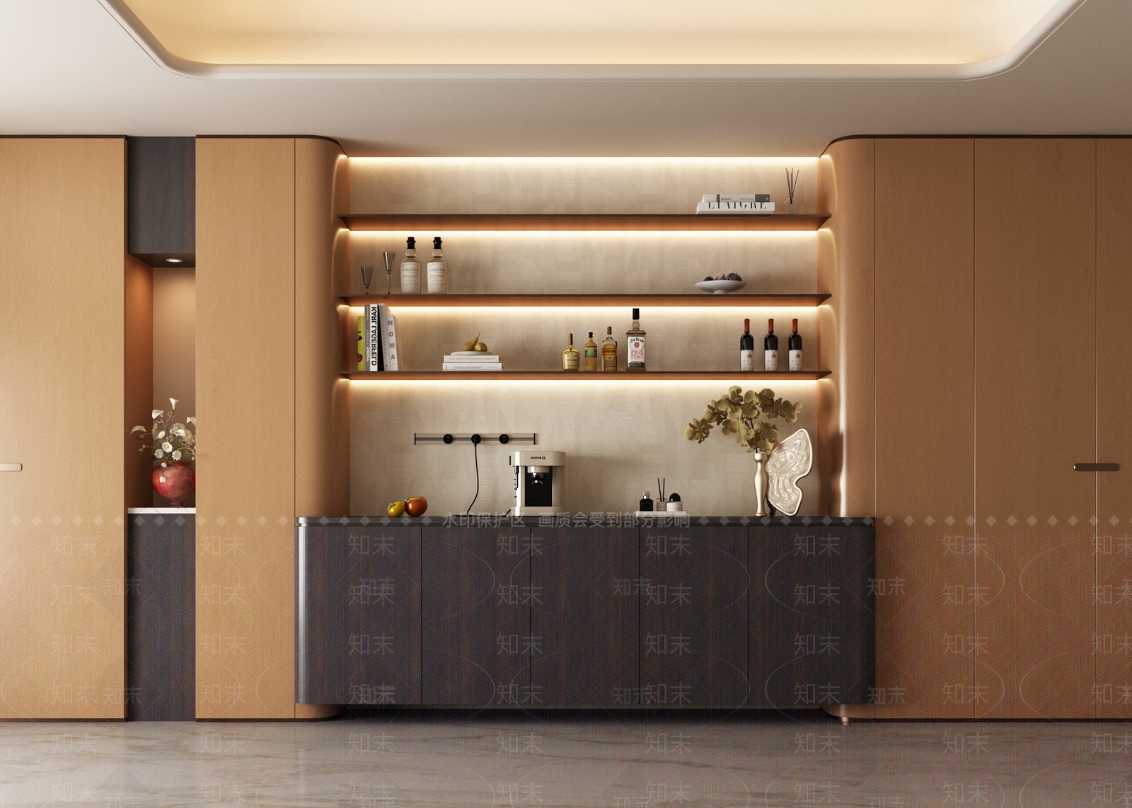 现代简约家居餐厅SU模型下载【ID:1235907047】