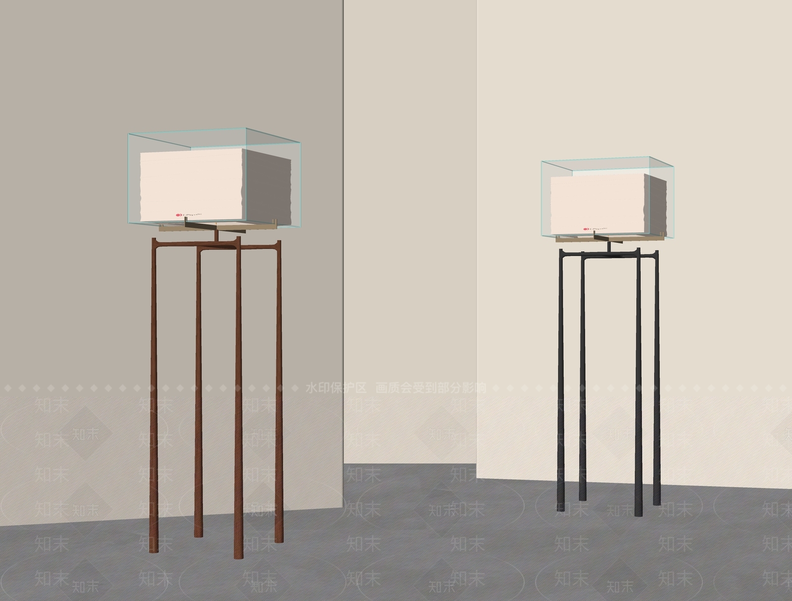 新中式落地灯SU模型下载【ID:1235934213】