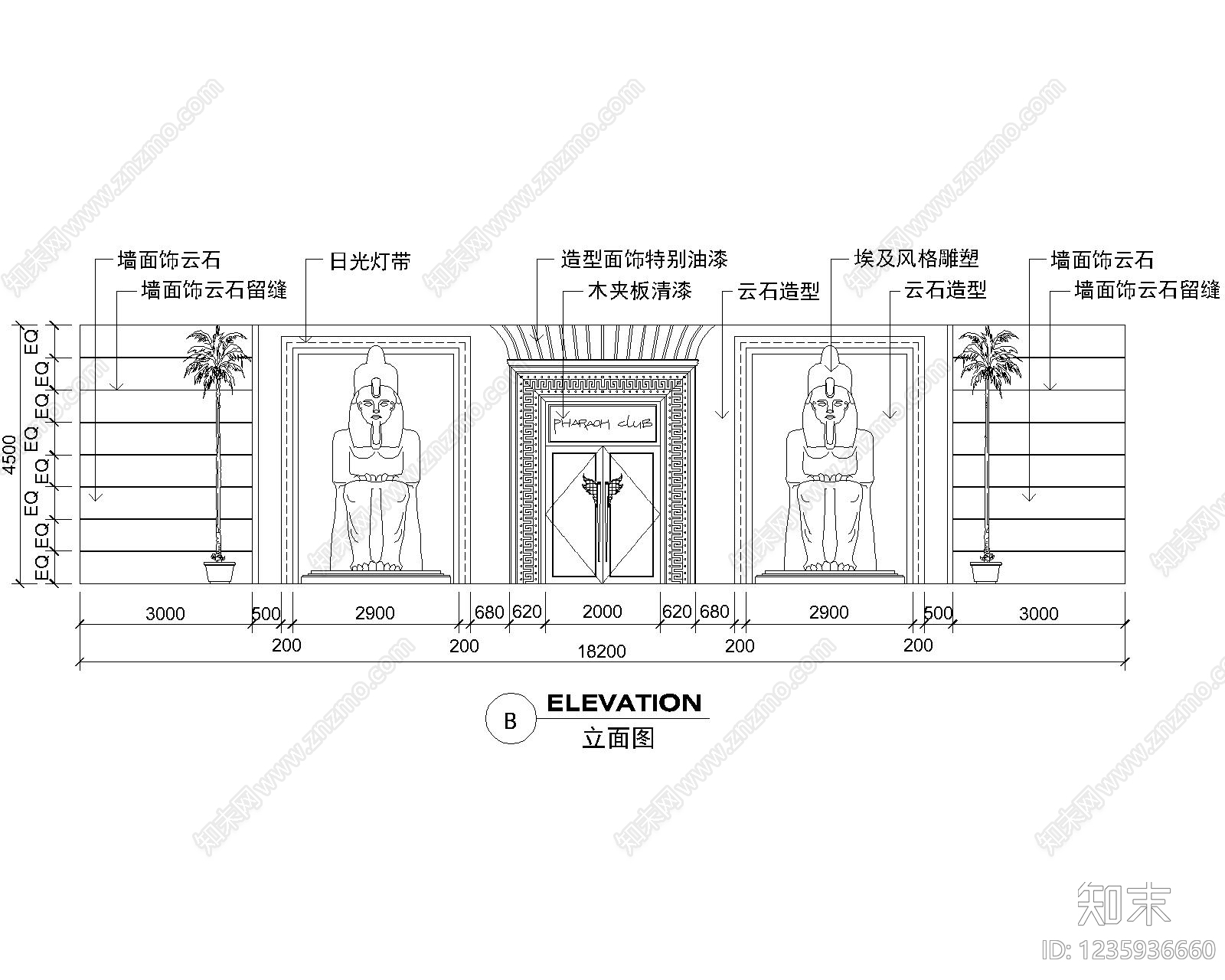 景观立面图CAD图纸