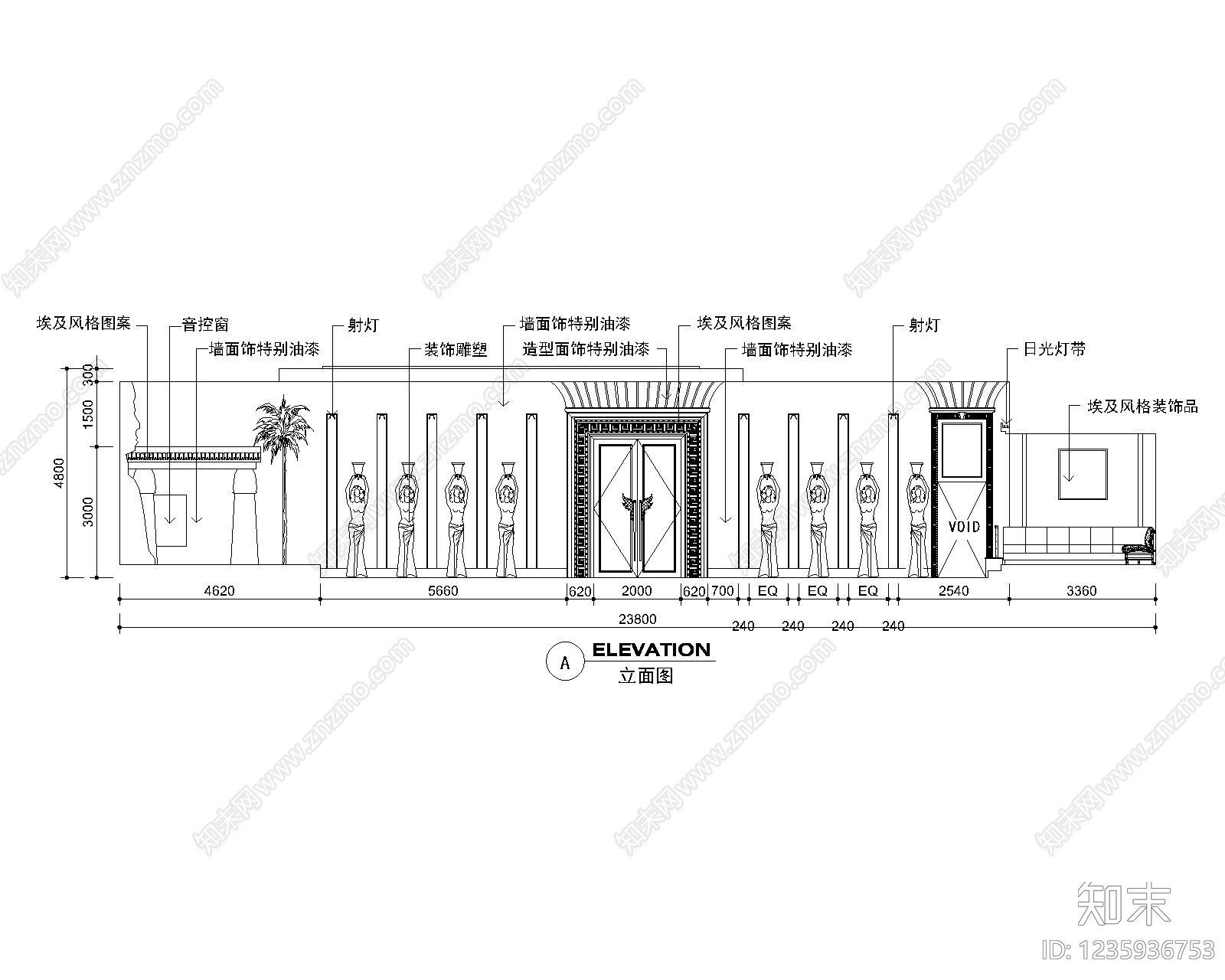 工装立面图CAD图纸