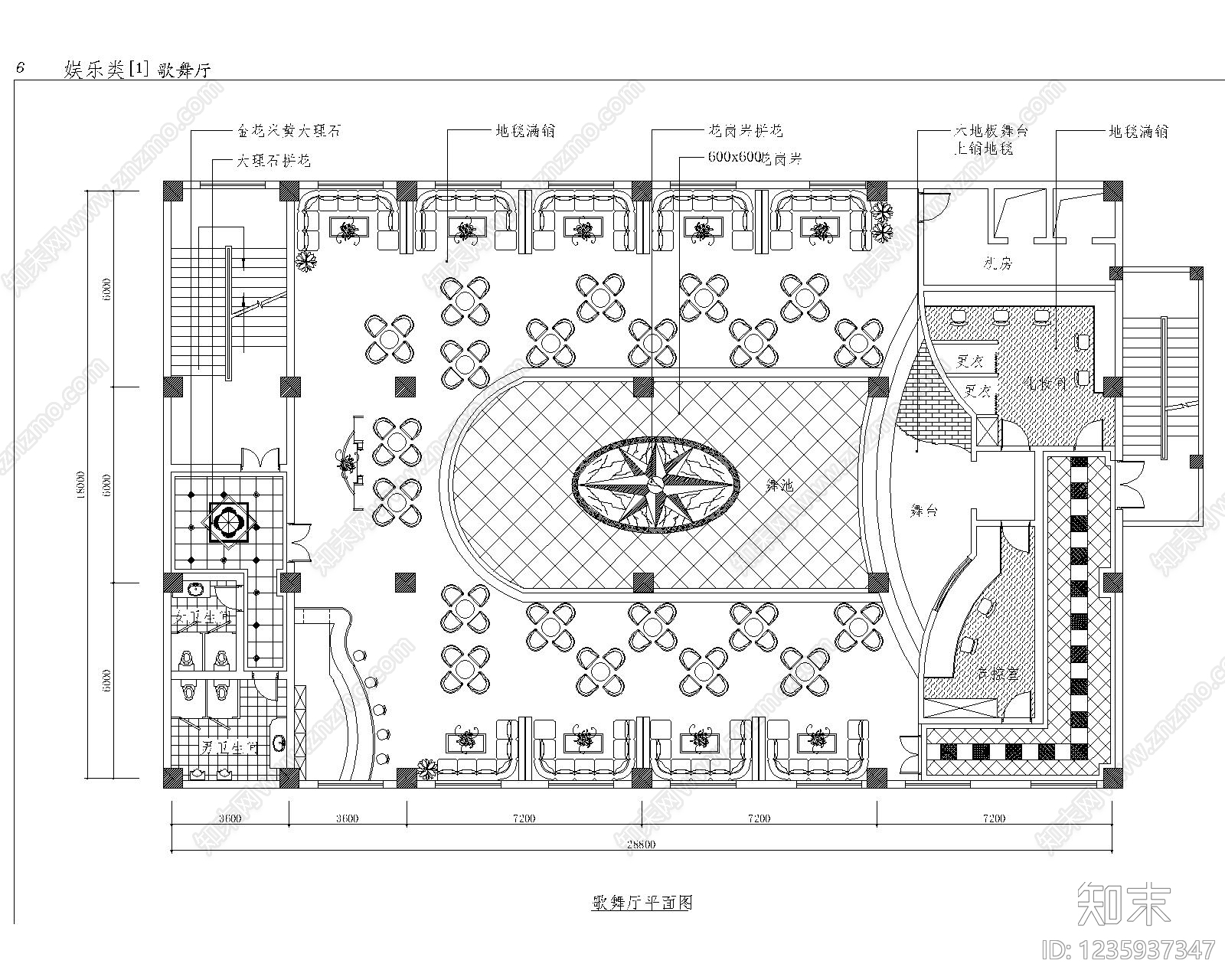 工装平面图cad施工图下载【ID:1235937347】