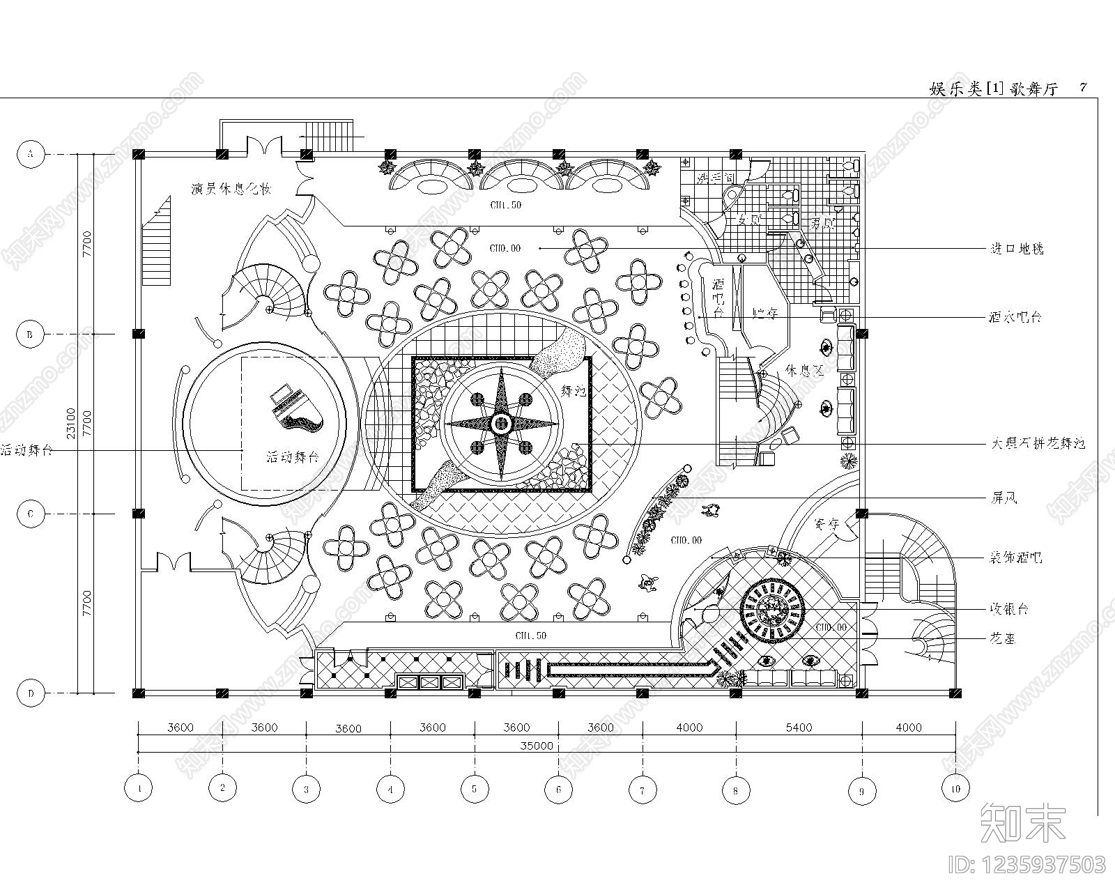 工装平面图cad施工图下载【ID:1235937503】