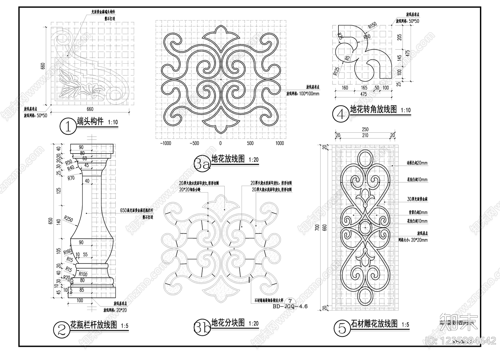 欧式节点详图CAD图纸