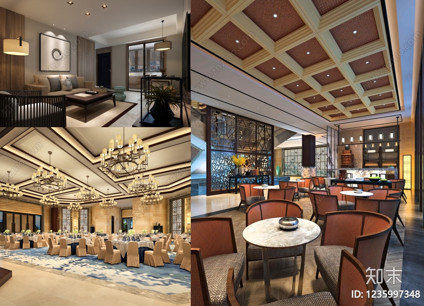 酒店公寓cad施工图下载【ID:1235997348】