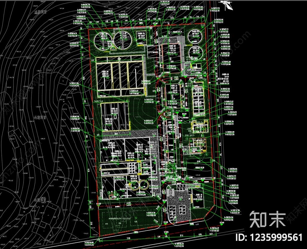 洁净厂房cad施工图下载【ID:1235999561】