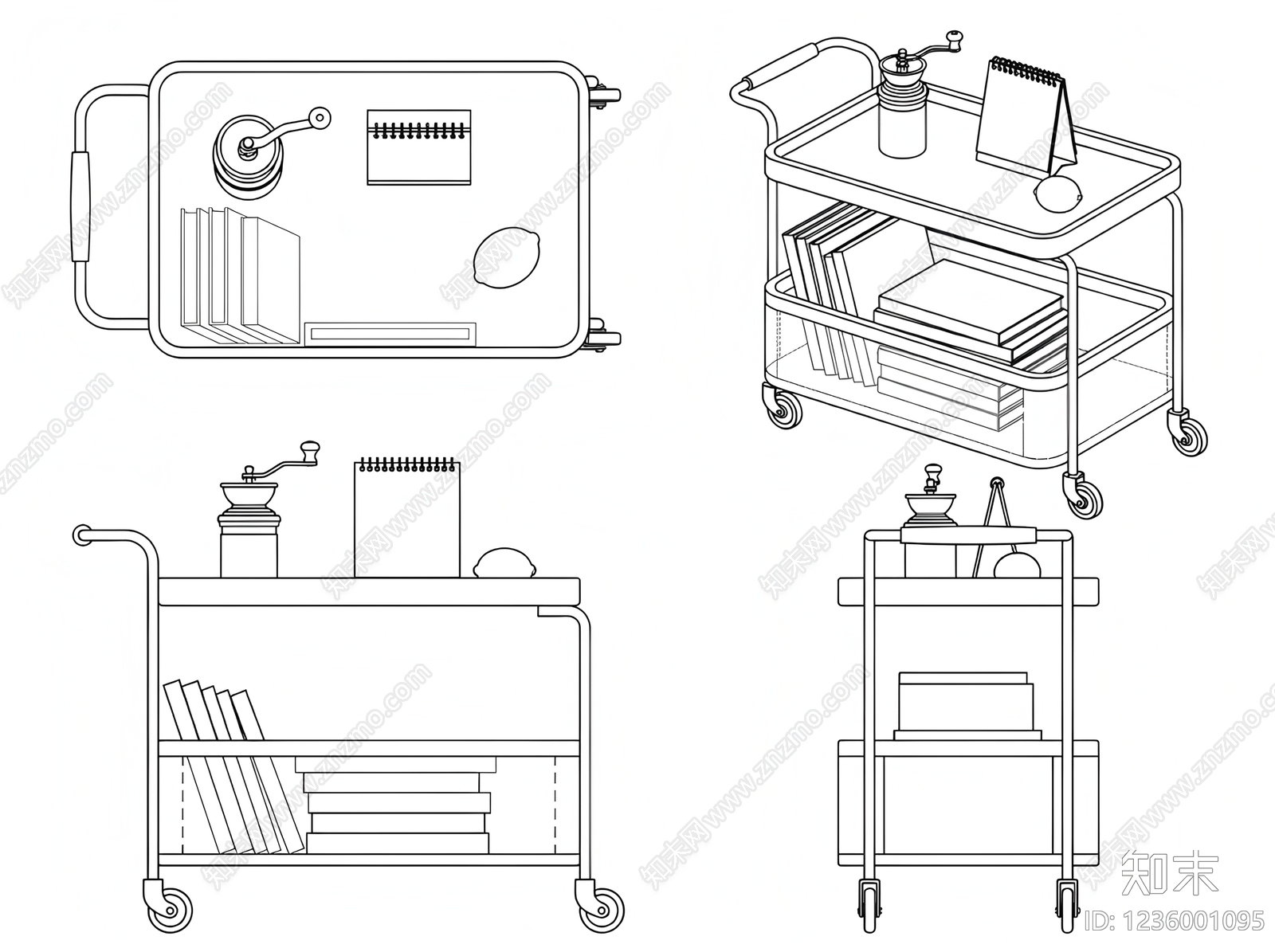 家具图库cad施工图下载【ID:1236001095】
