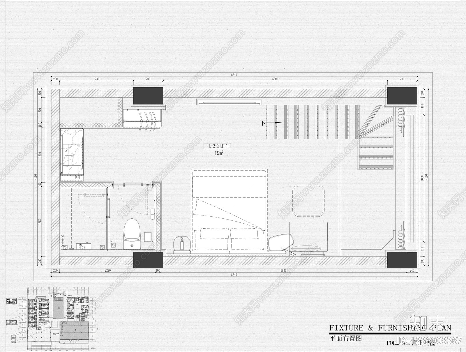 酒店cad施工图下载【ID:1236003367】