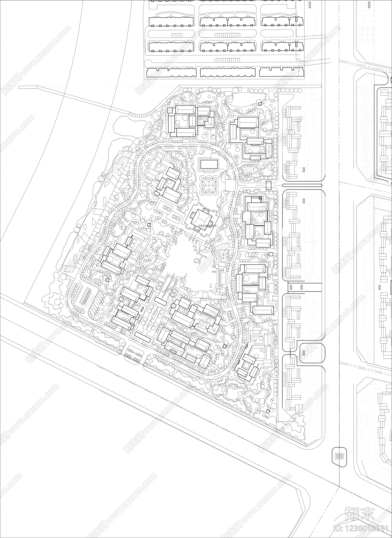 商业街cad施工图下载【ID:1236018631】