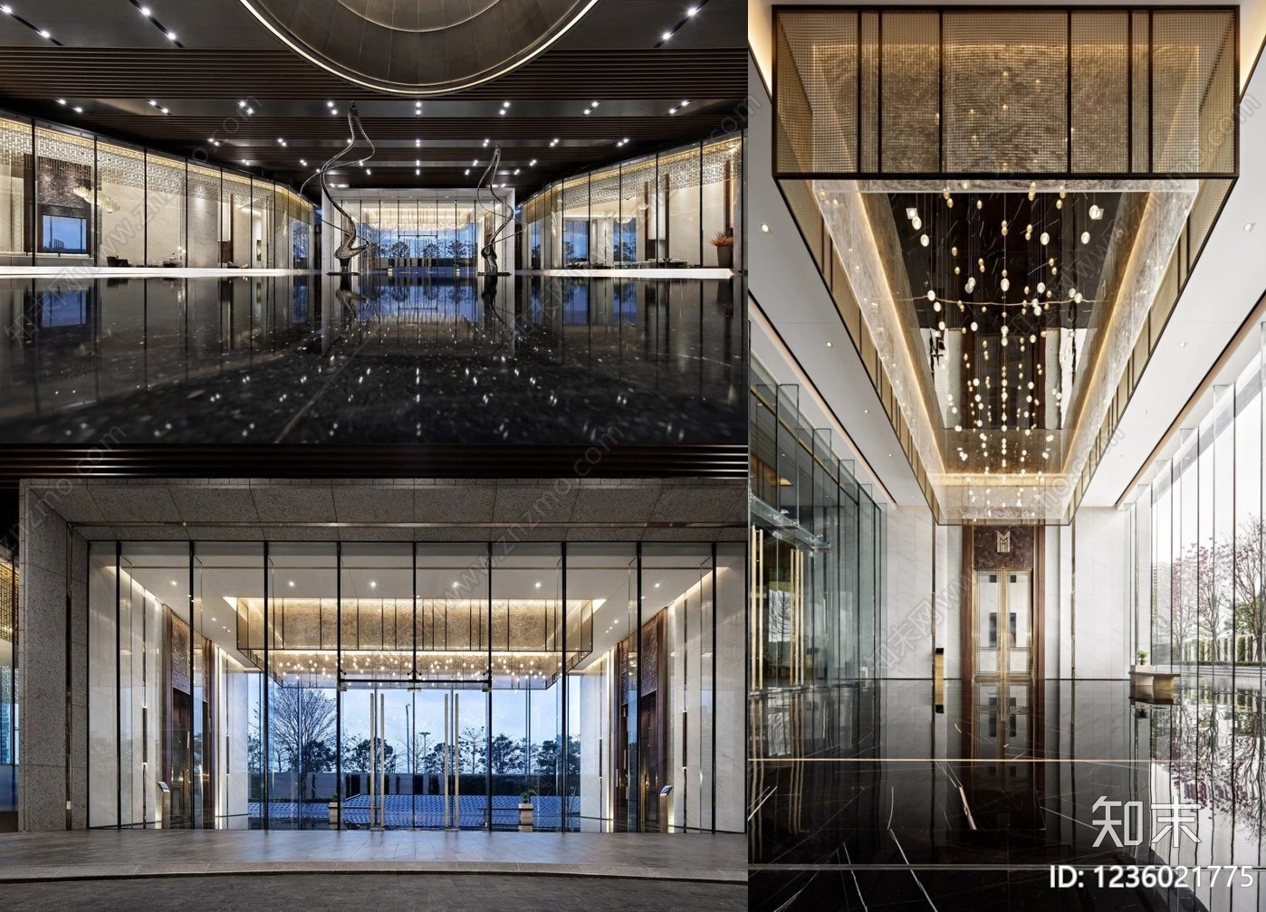 售楼处cad施工图下载【ID:1236021775】