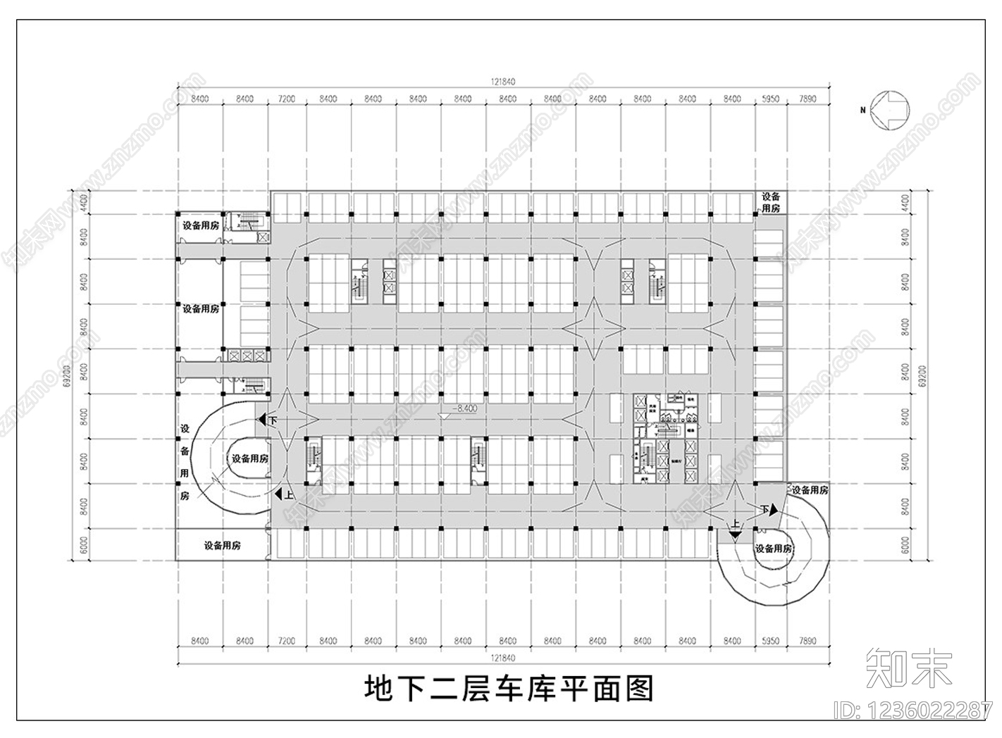 停车场cad施工图下载【ID:1236022287】