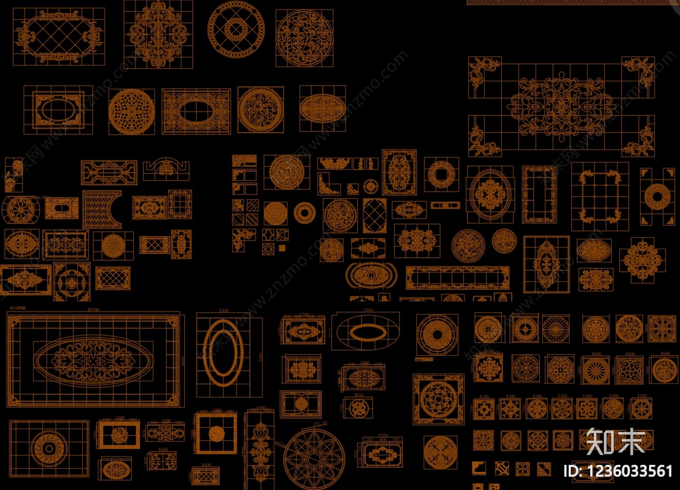 家具图库cad施工图下载【ID:1236033561】