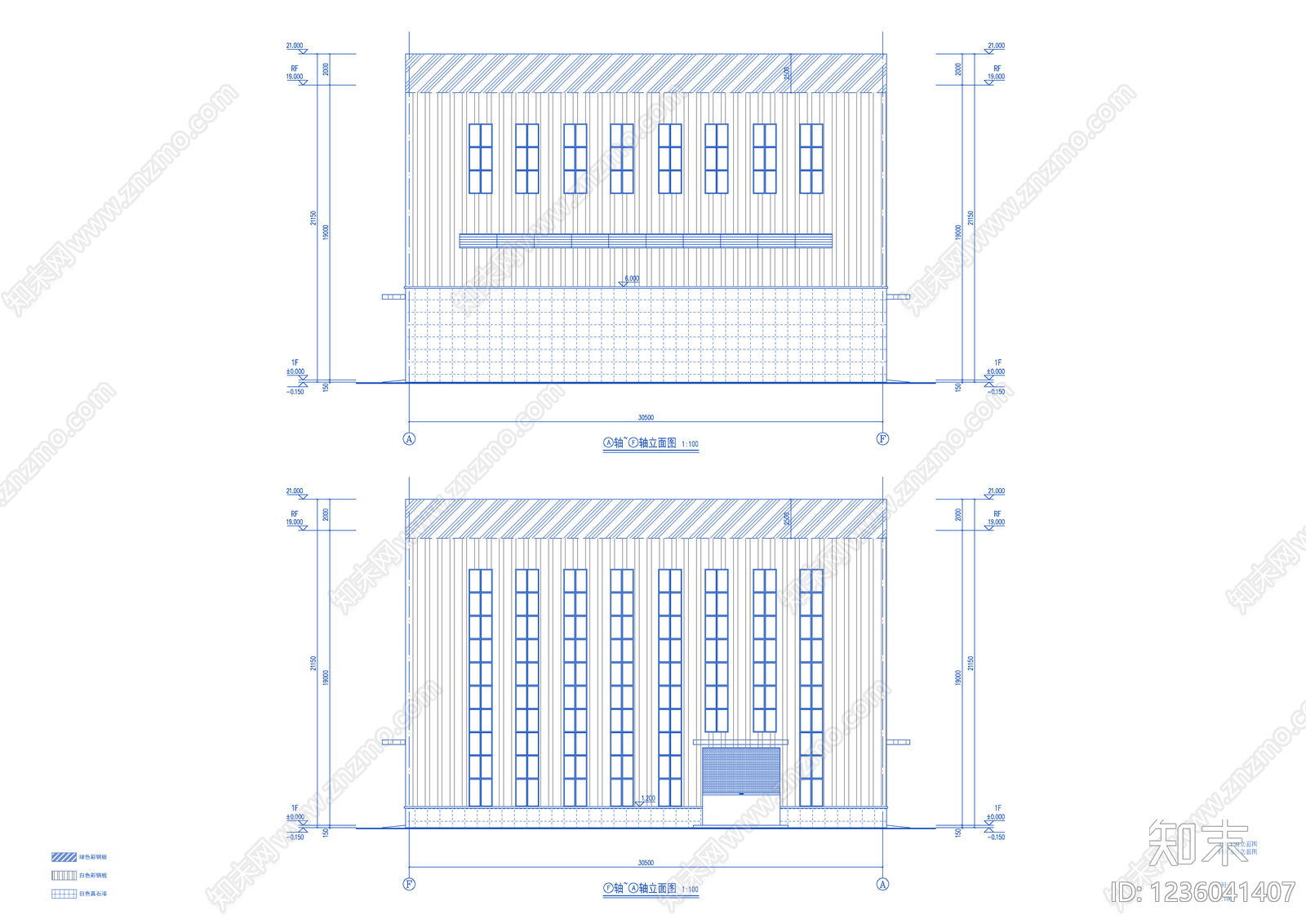 公寓建筑cad施工图下载【ID:1236041407】