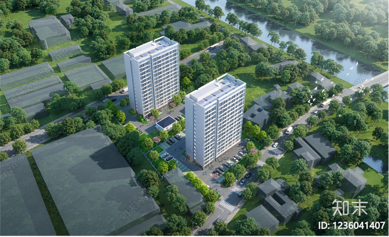 公寓建筑cad施工图下载【ID:1236041407】