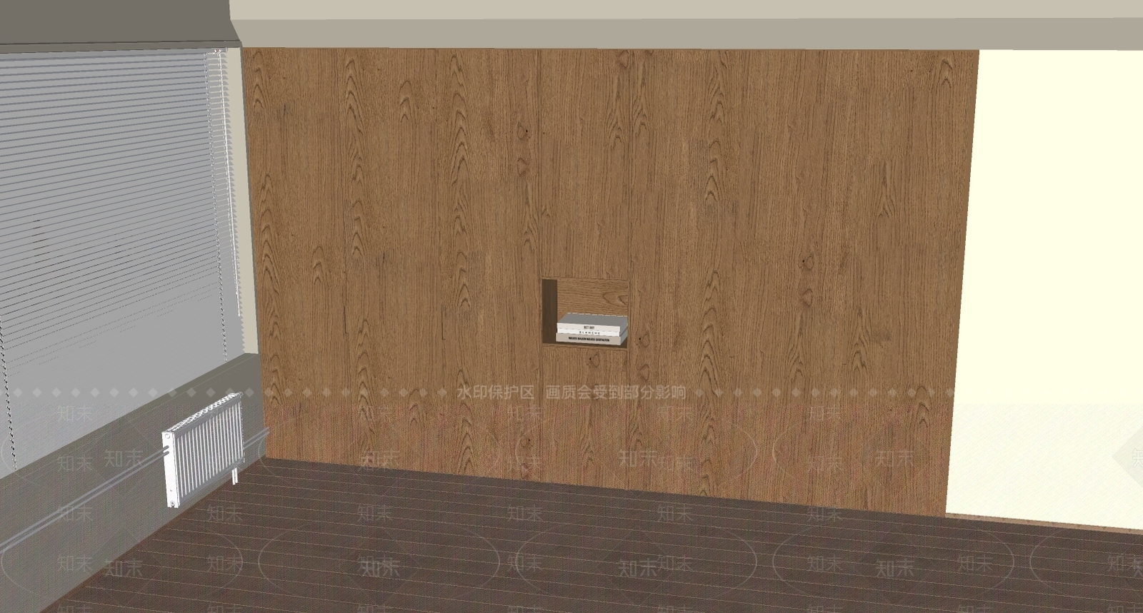 现代简约书房SU模型下载【ID:1236043177】
