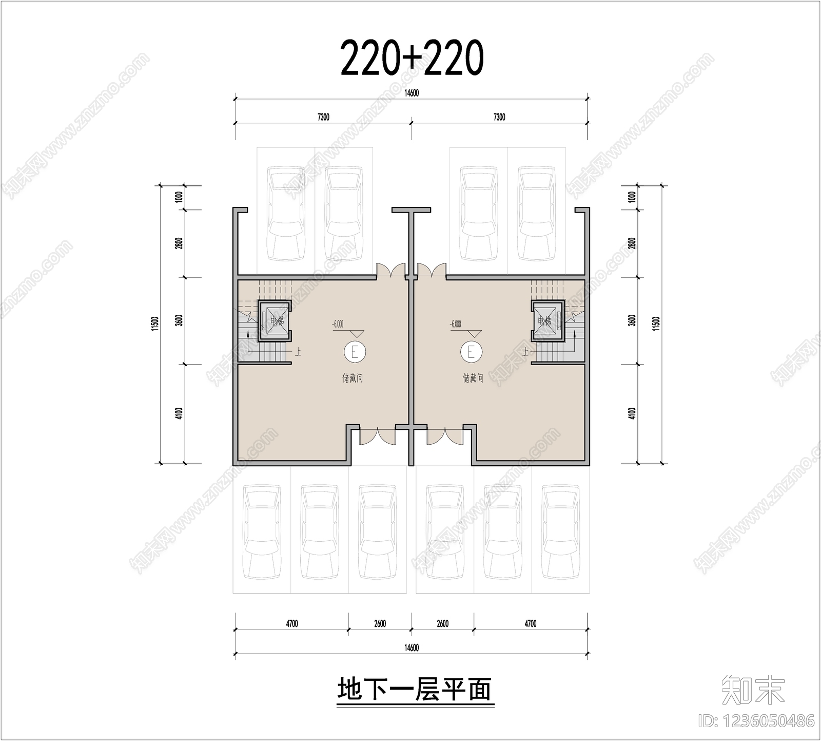 别墅建筑cad施工图下载【ID:1236050486】